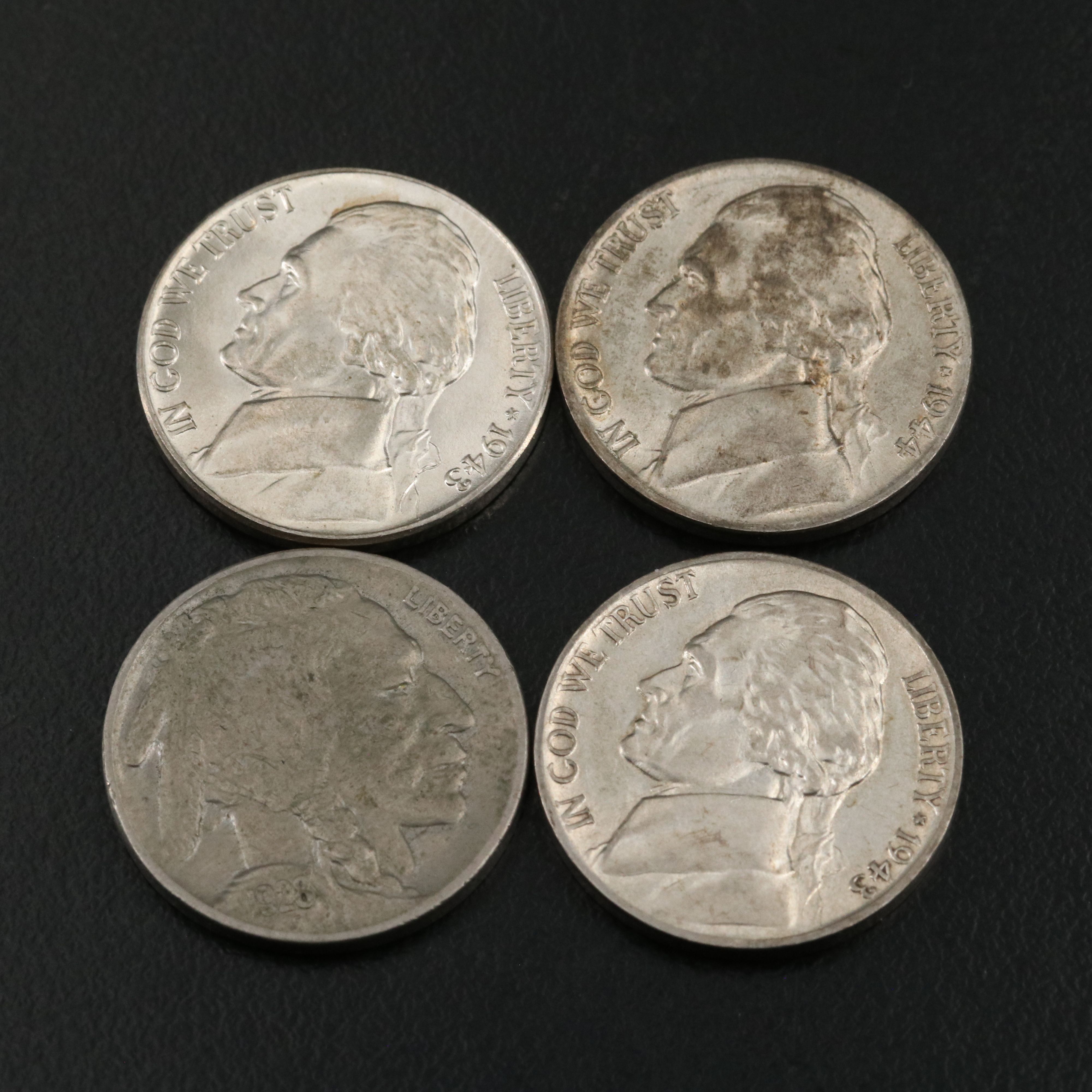 Collection of 16 U.S.Copper and Silver Type Coins