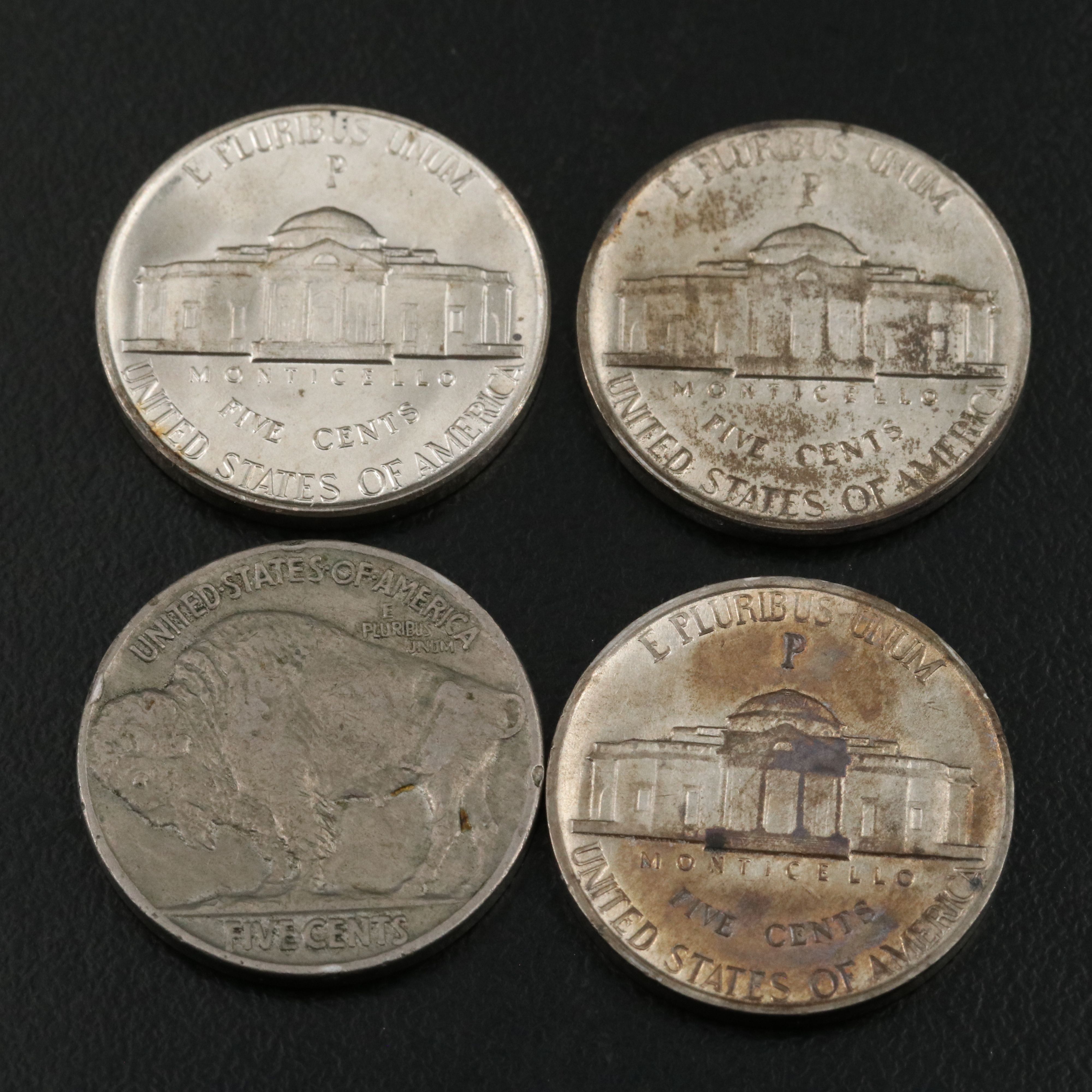 Collection of 16 U.S.Copper and Silver Type Coins