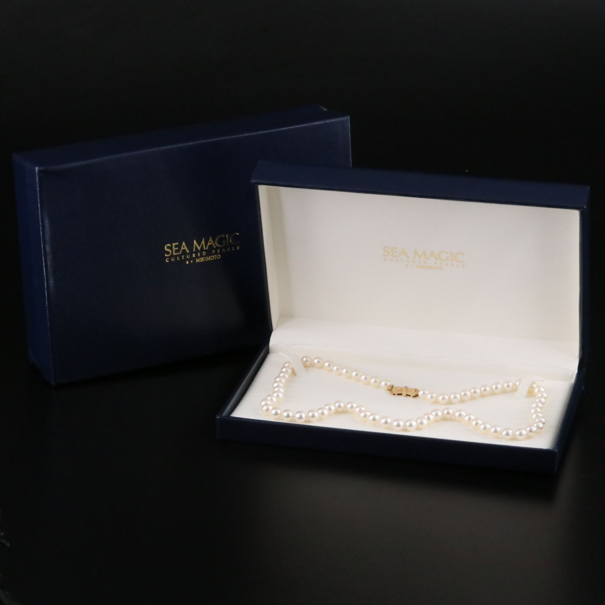 Sea Magic by Blue Lagoon Pearl Necklace with 14K Diamond Clasp