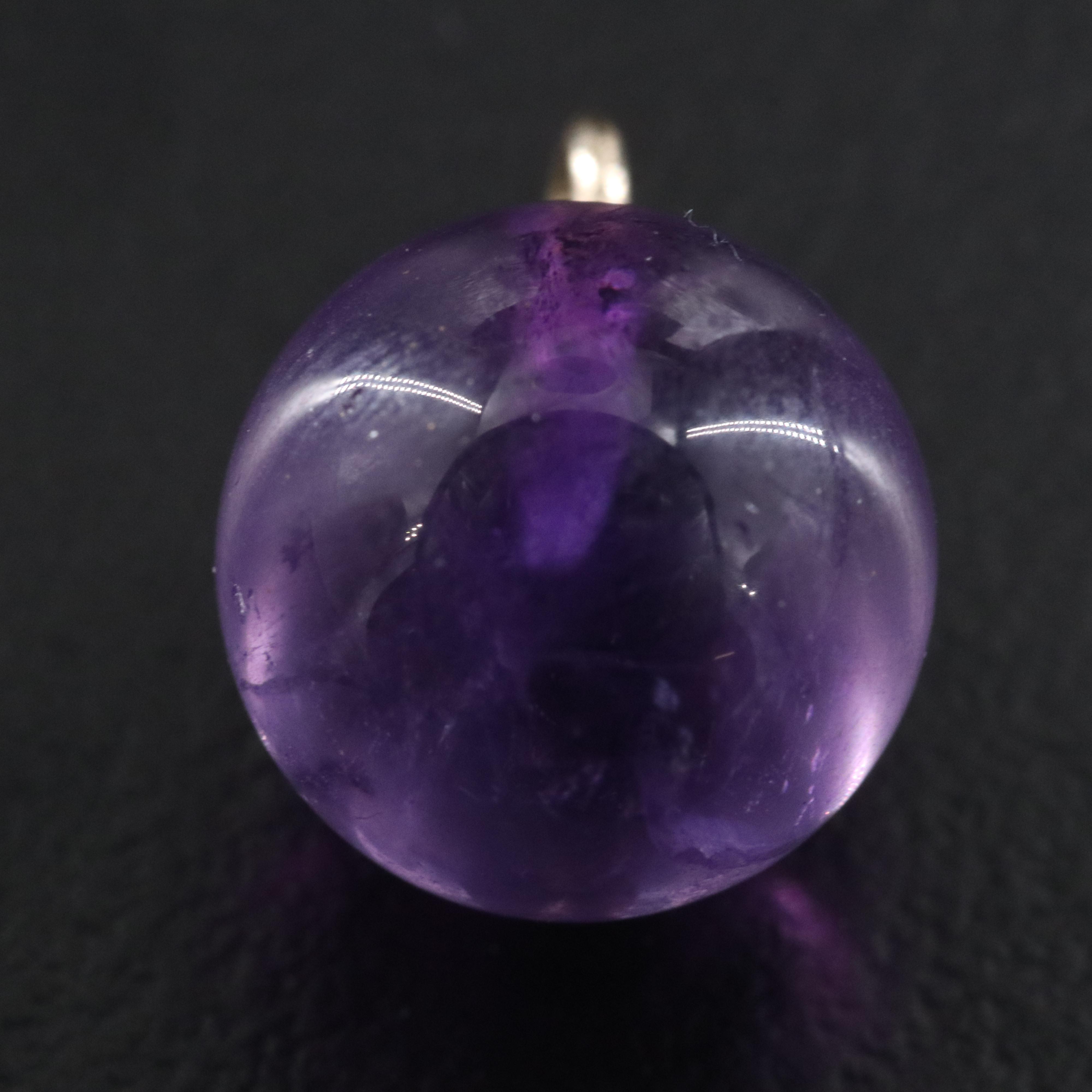14K Amethyst Pendant