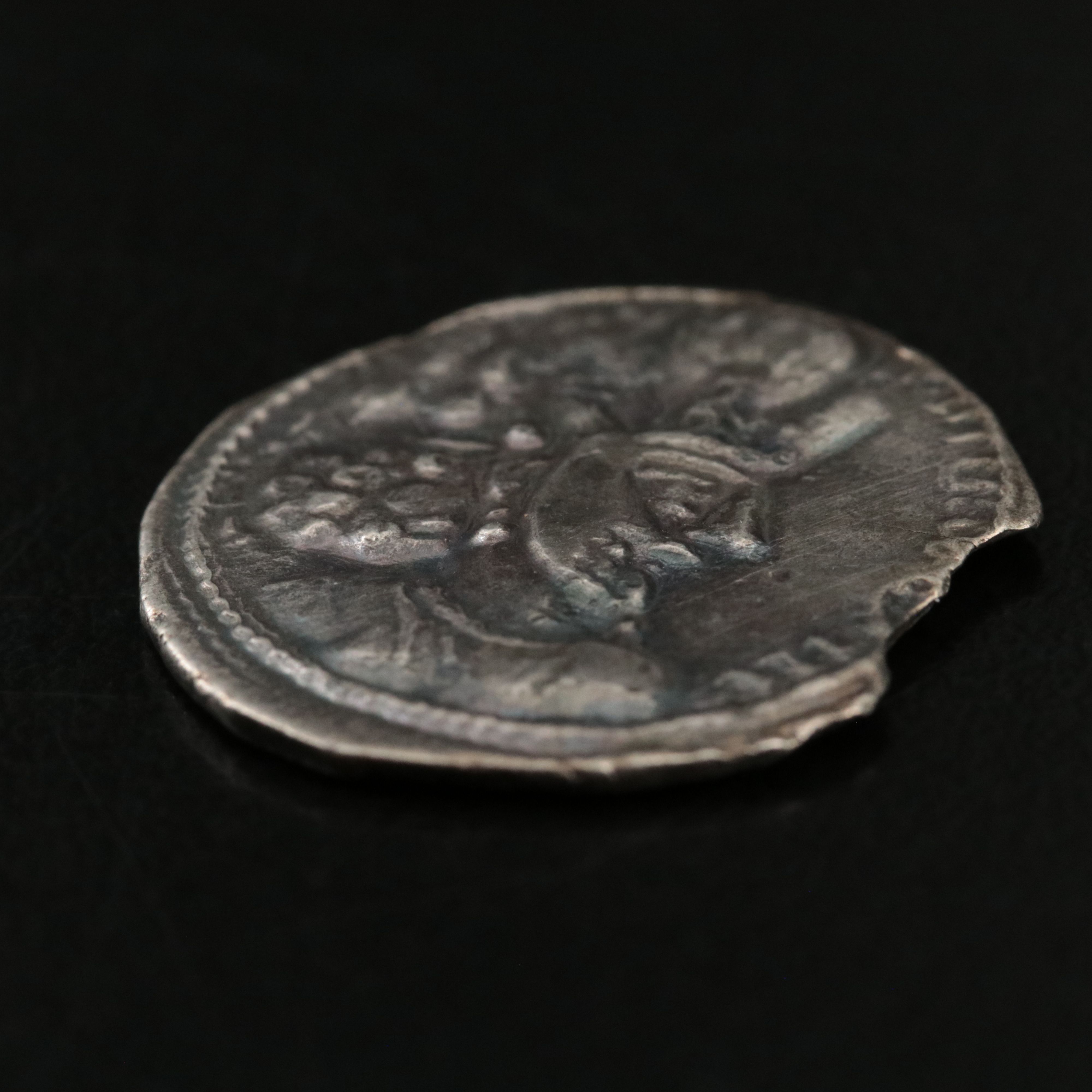 Ancient Sassanian AR Drachm Coin of Shapur II, ca. 350 A.D.