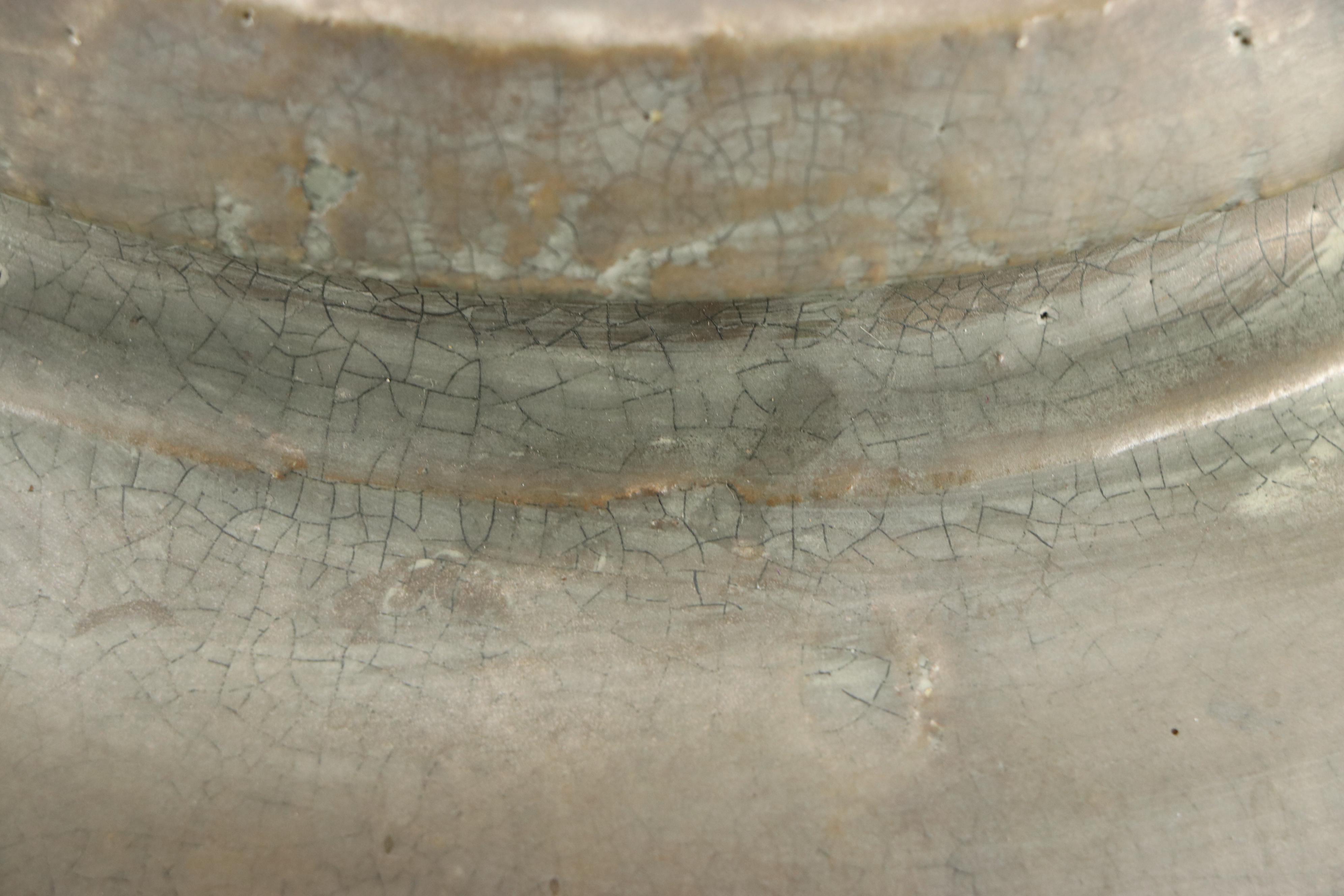 Rustic Grey Stoneware Vase