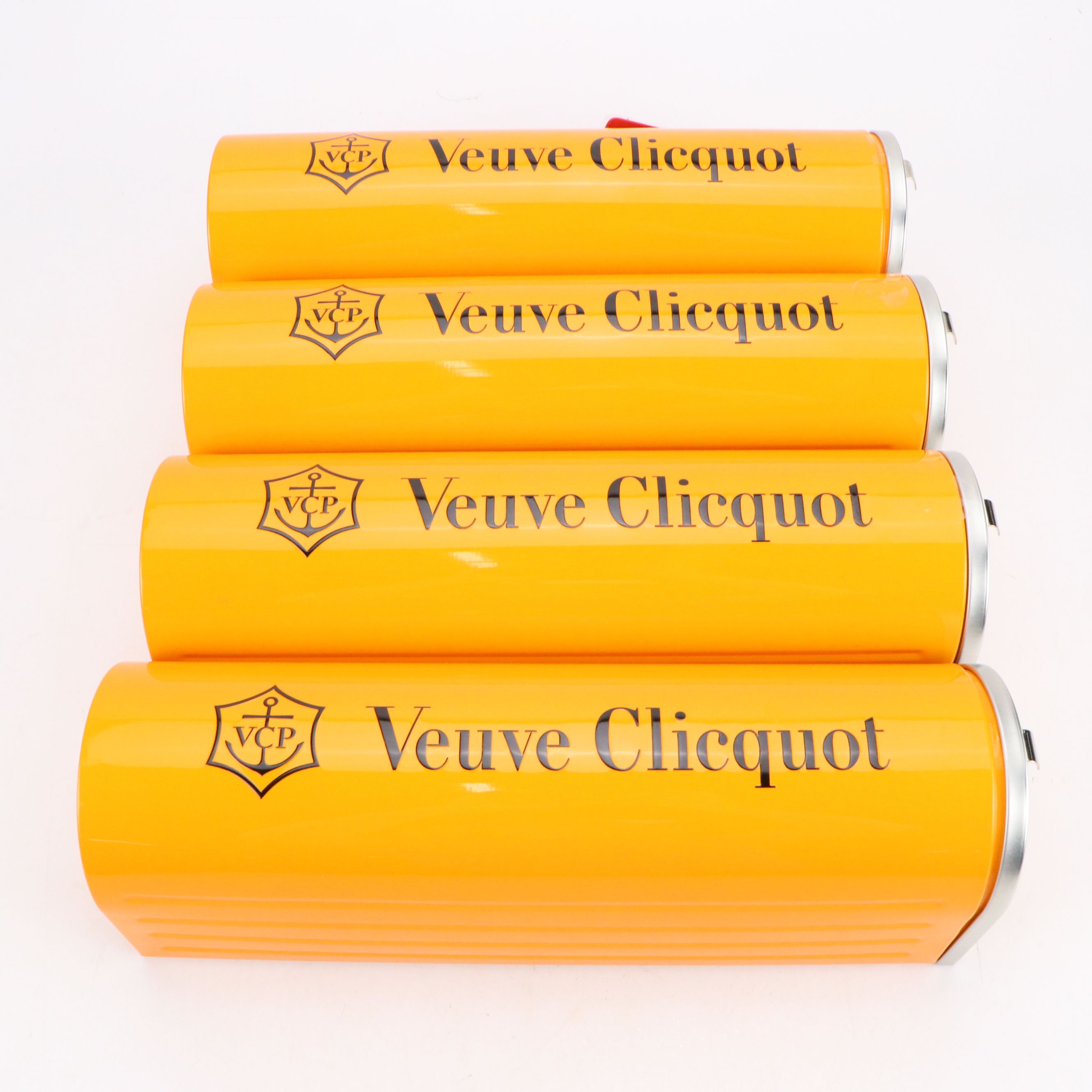 Four Veuve Clicquot Mailbox Champagne Novelty Gift Boxes