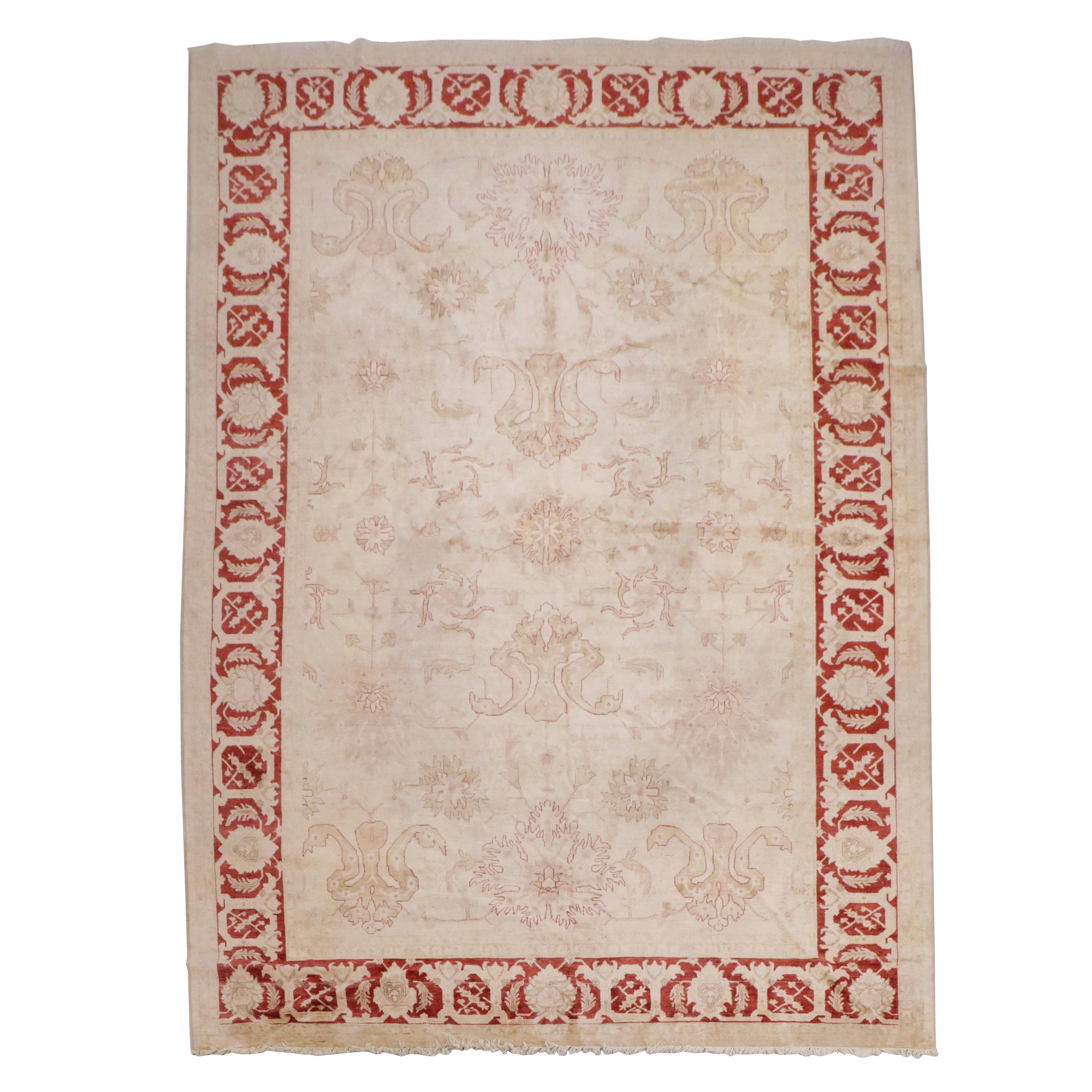 12' x 17'8 Hand-Knotted Pakistani Peshawar Room-Sized Rug