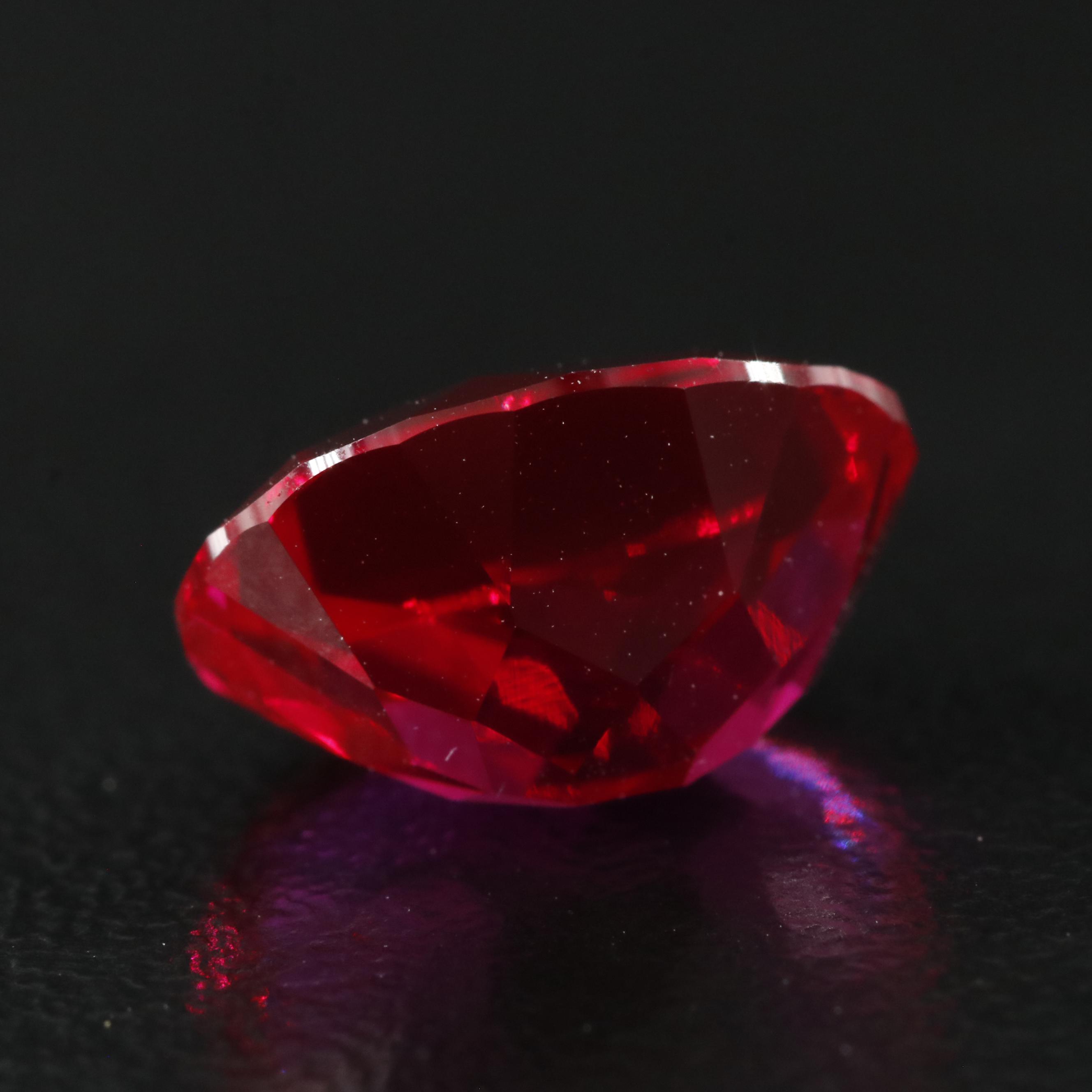 Loose 4.90 CT Lab Grown Ruby