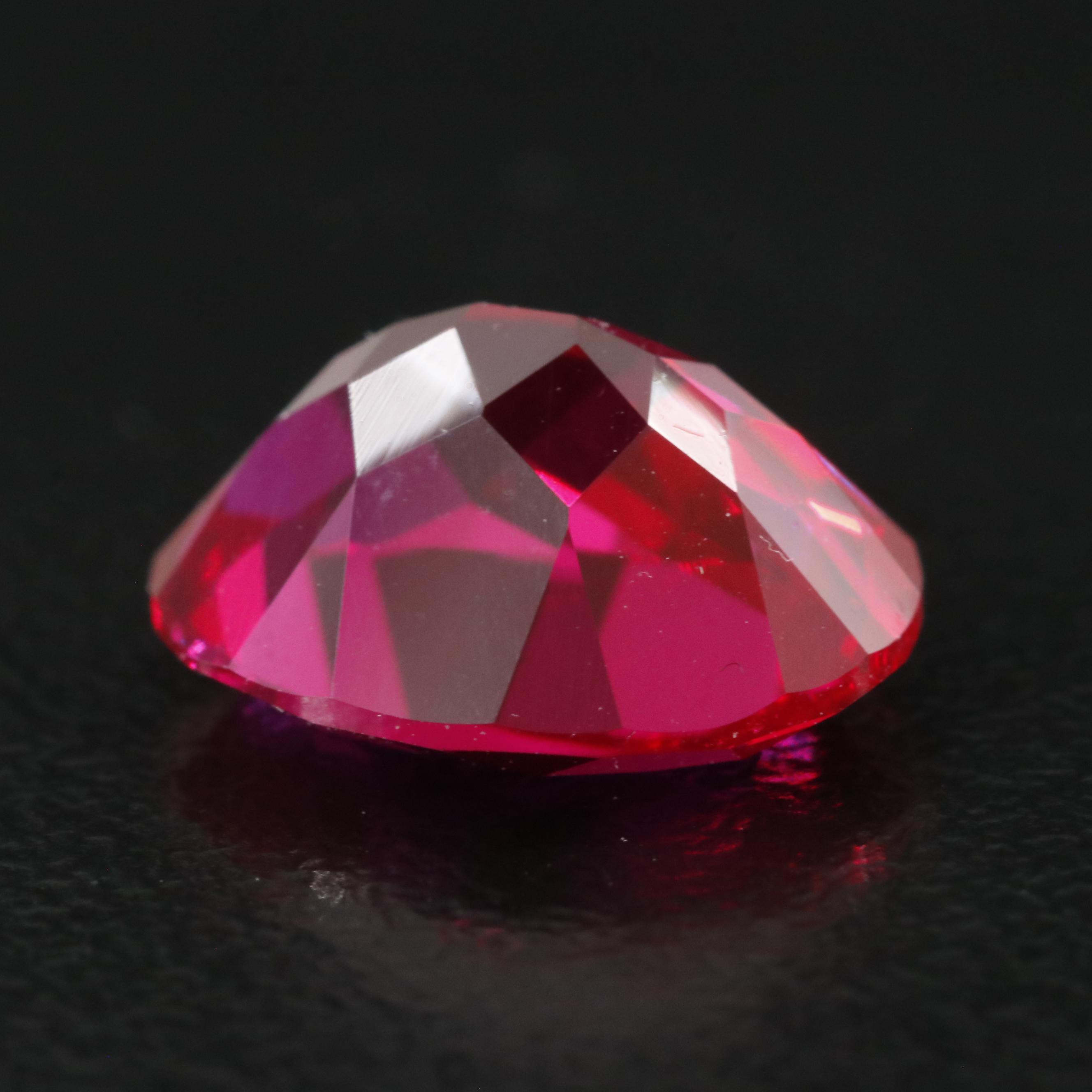 Loose 4.90 CT Lab Grown Ruby