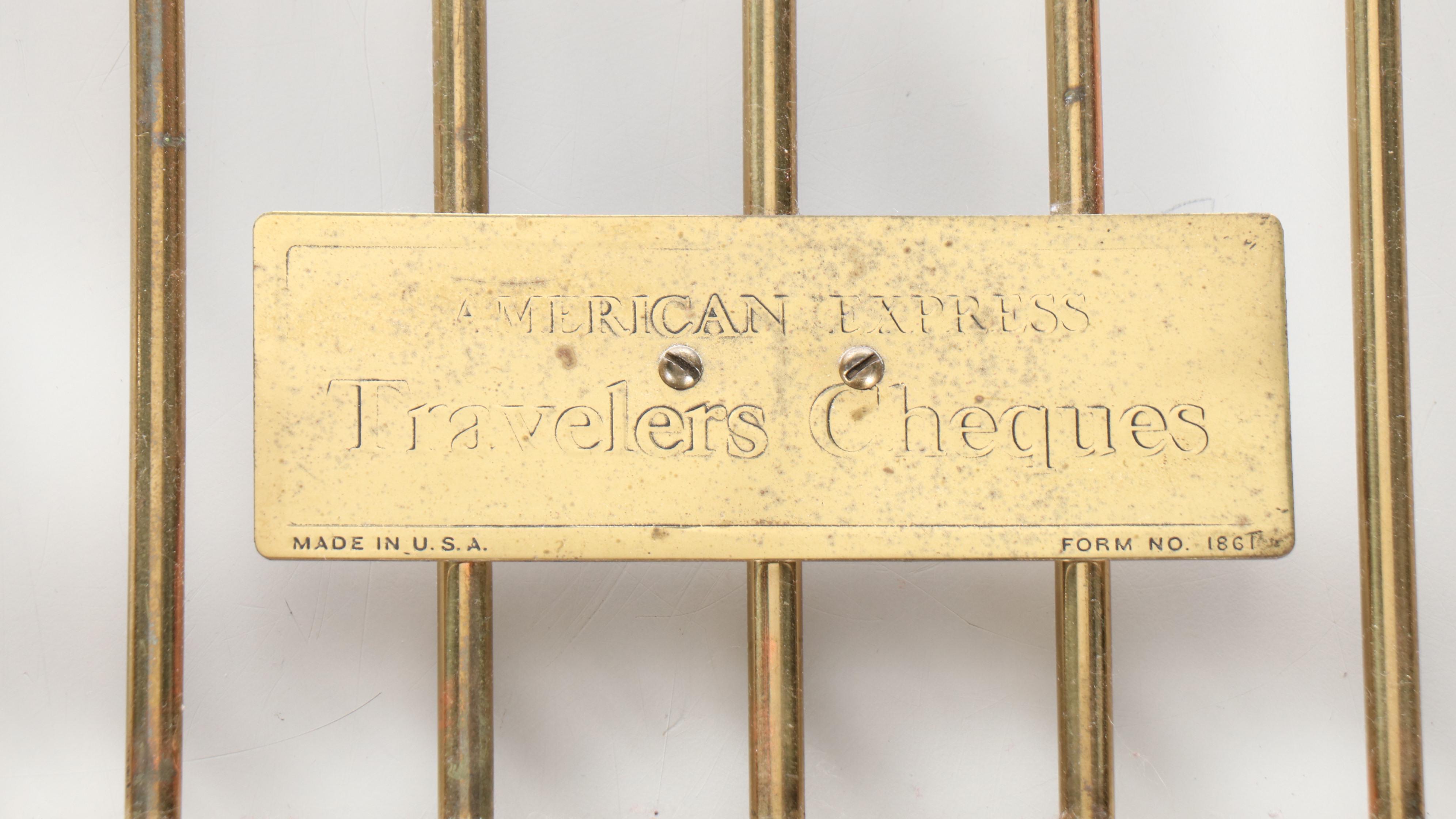 Brass American Express Cashier's Cage Screens