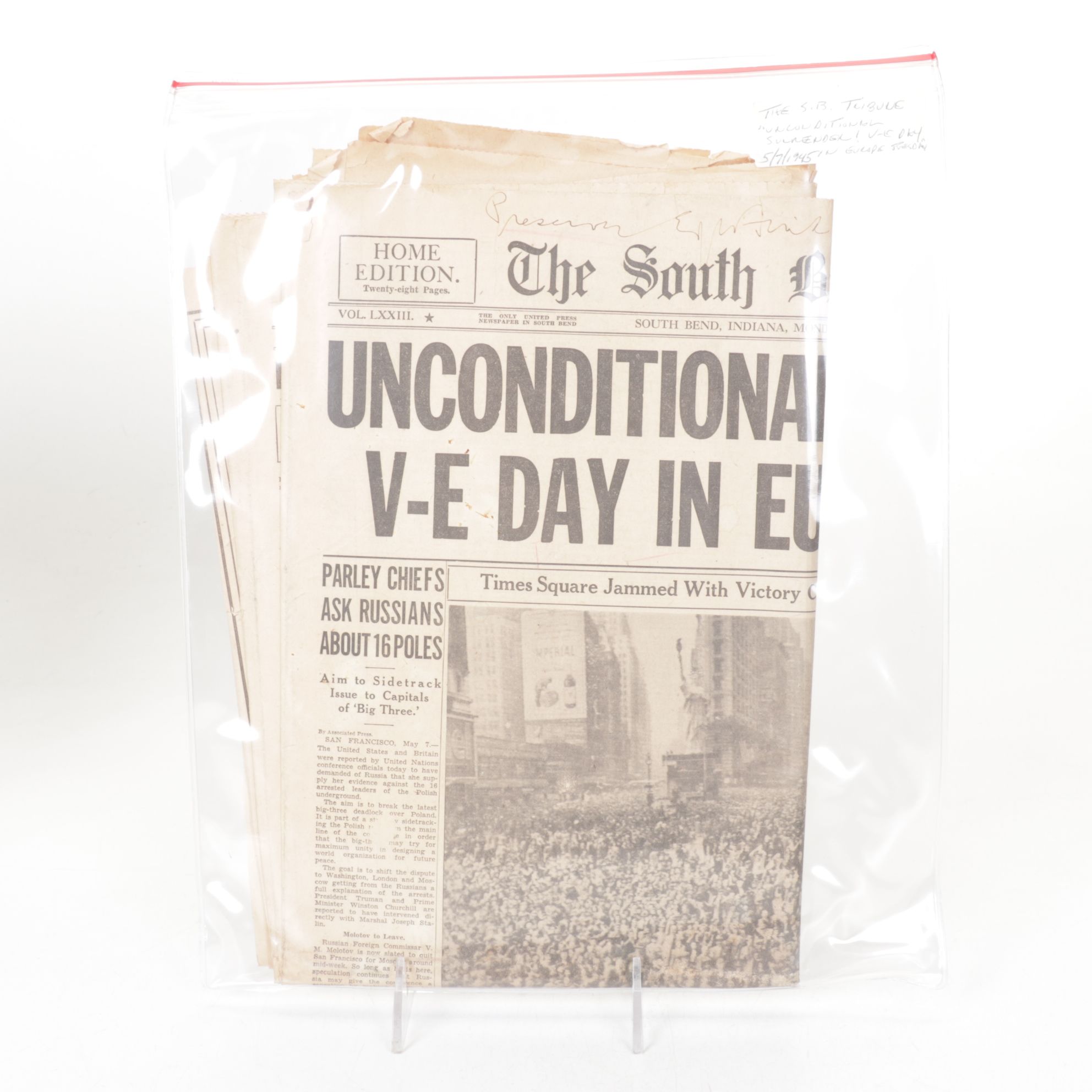 "Chicago Daily Tribune" WWII Germany's Defeat & Other Newspaper Collections