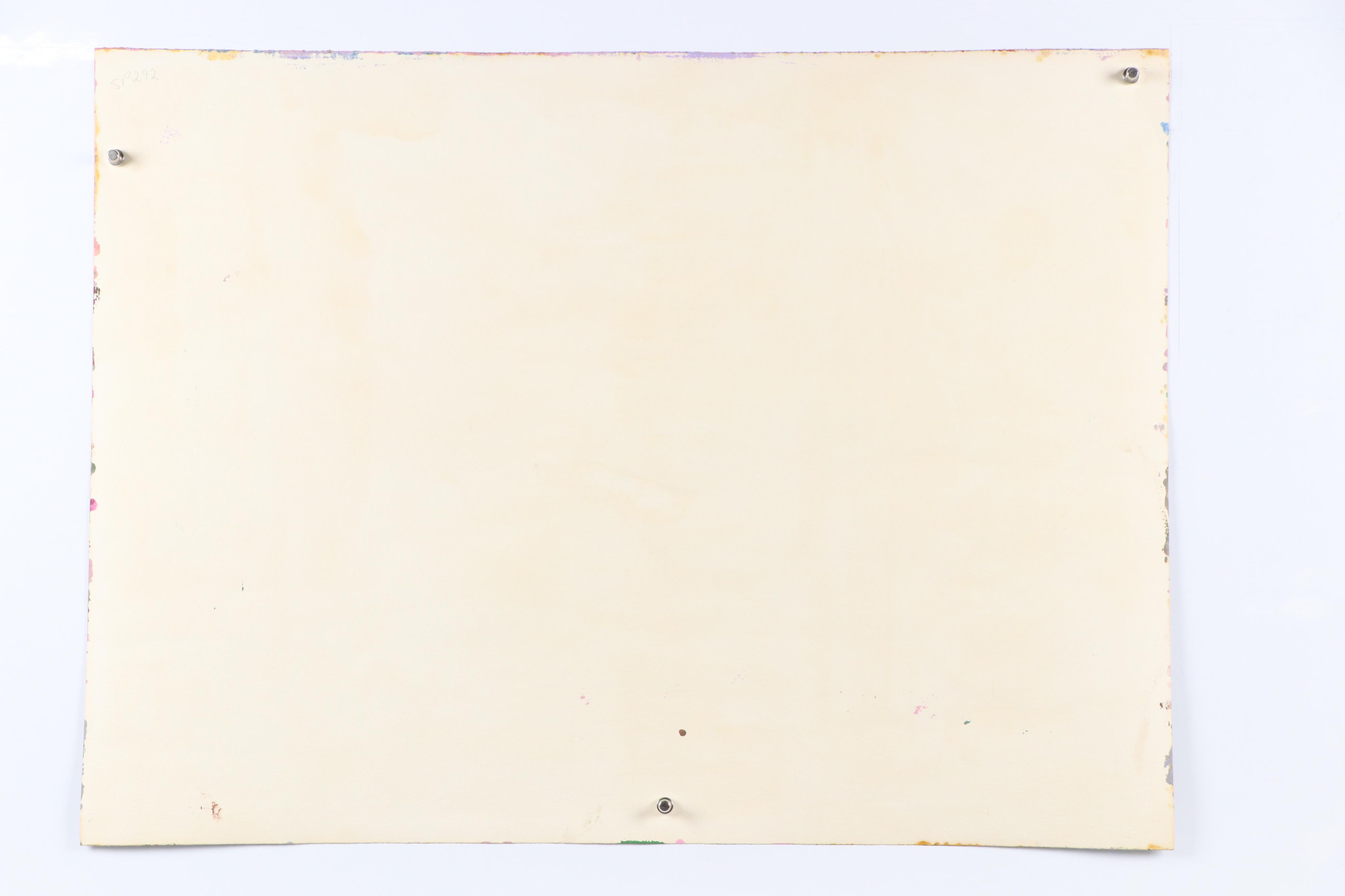 Harry Hilson Abstract Landscape Acrylic Painting, Late 20th Century