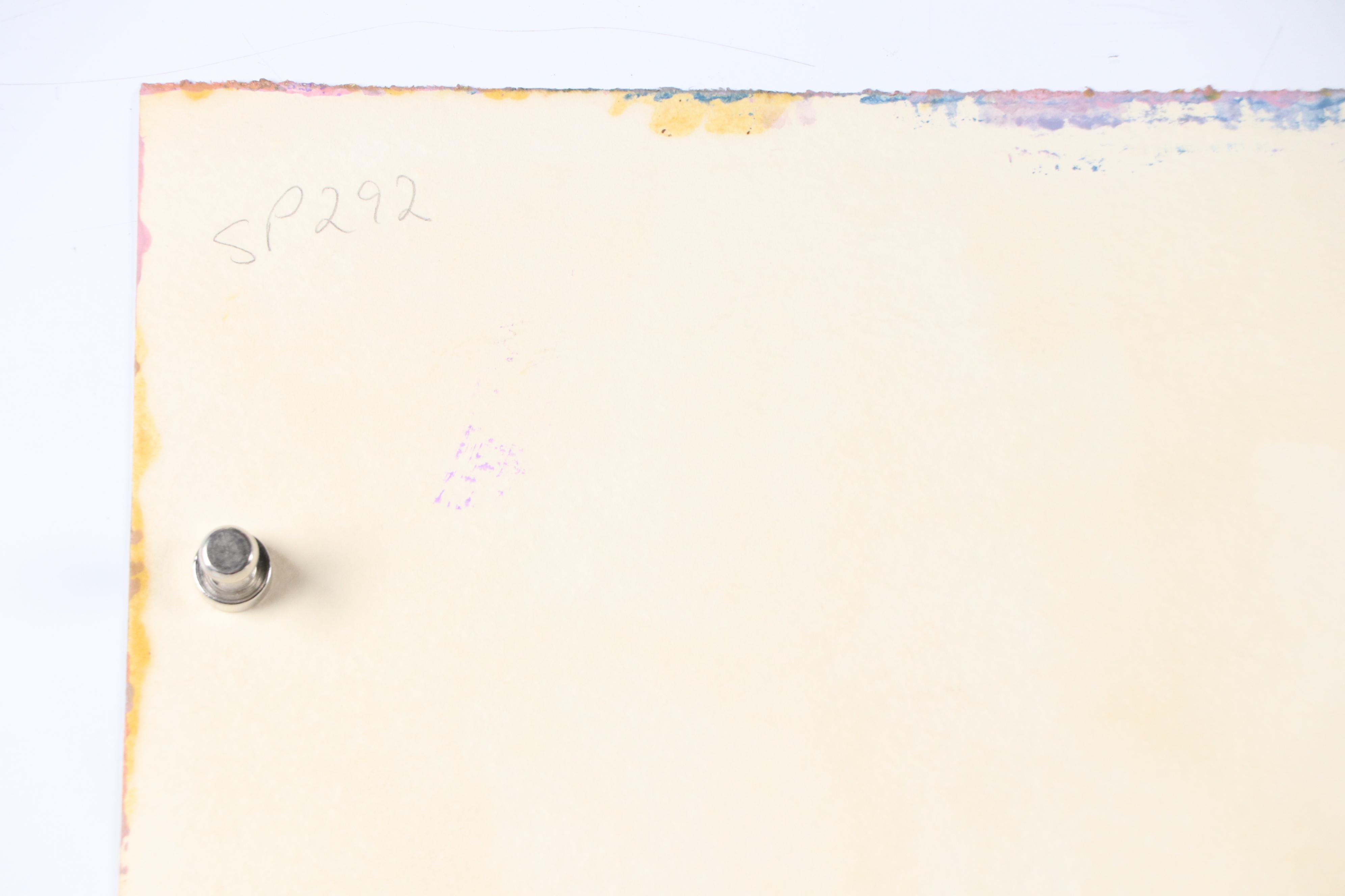 Harry Hilson Abstract Landscape Acrylic Painting, Late 20th Century