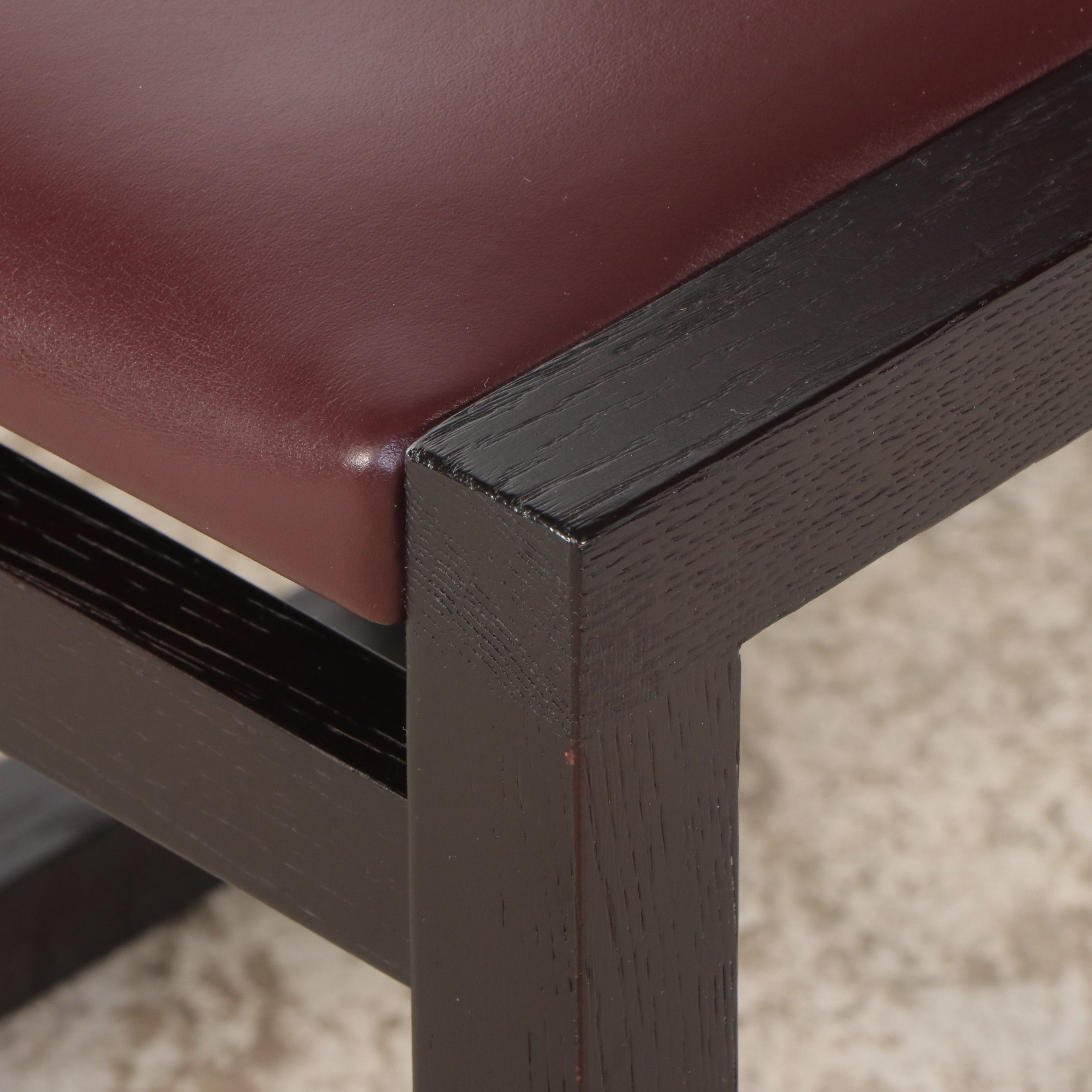 B & B Italia Ebonized Wood Side Chair