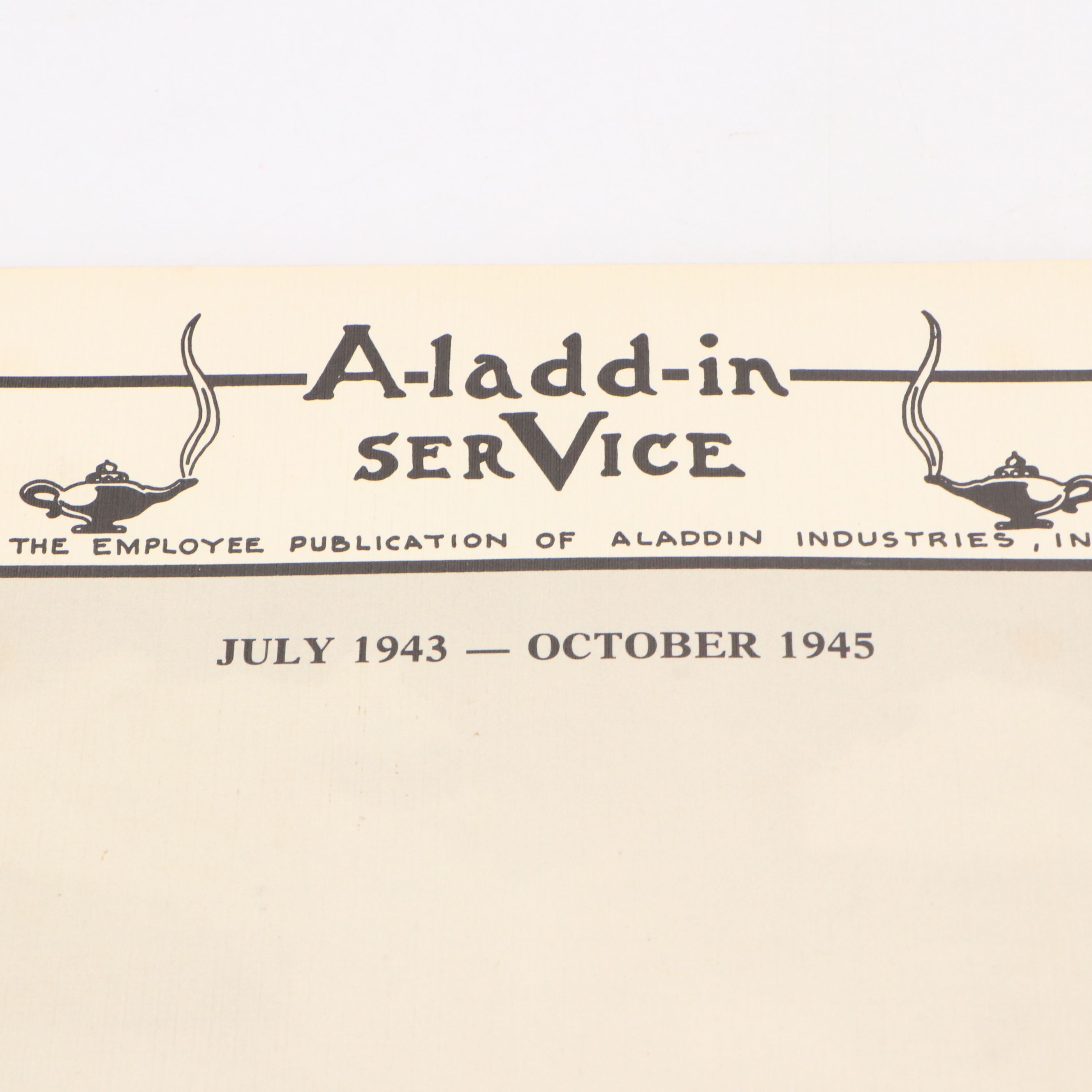 WWII Era Aladdin Industries Employee Publication Reprint, 1985