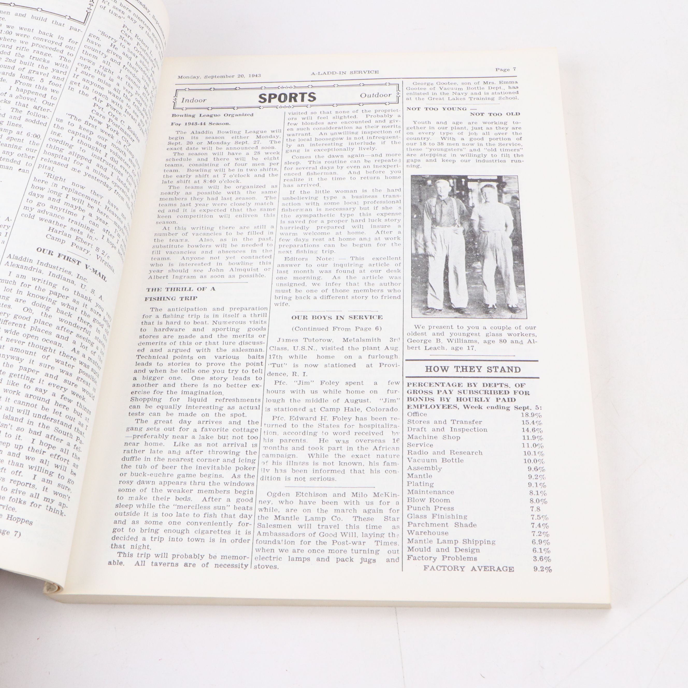 WWII Era Aladdin Industries Employee Publication Reprint, 1985