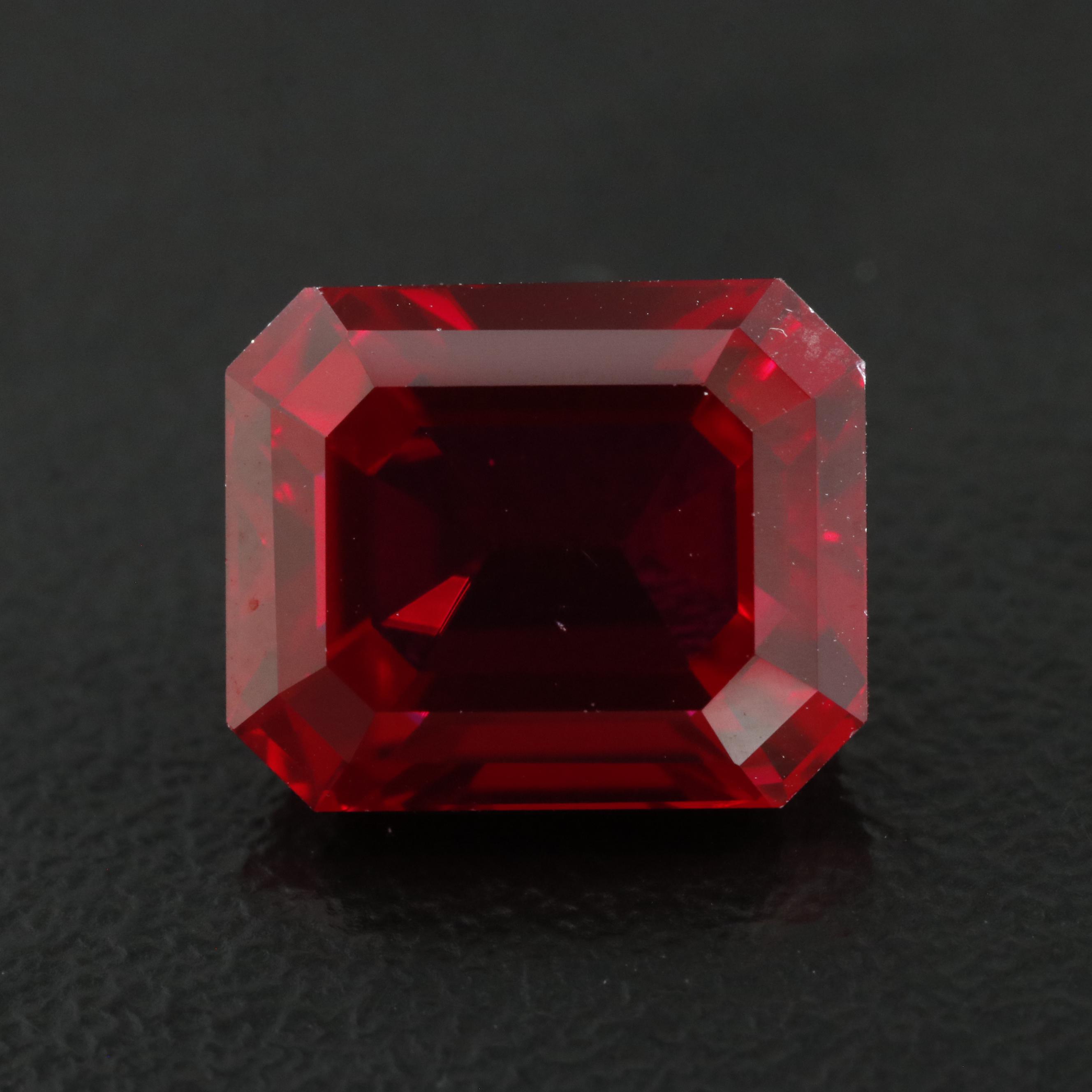Loose 6.53 CT Lab Grown Ruby