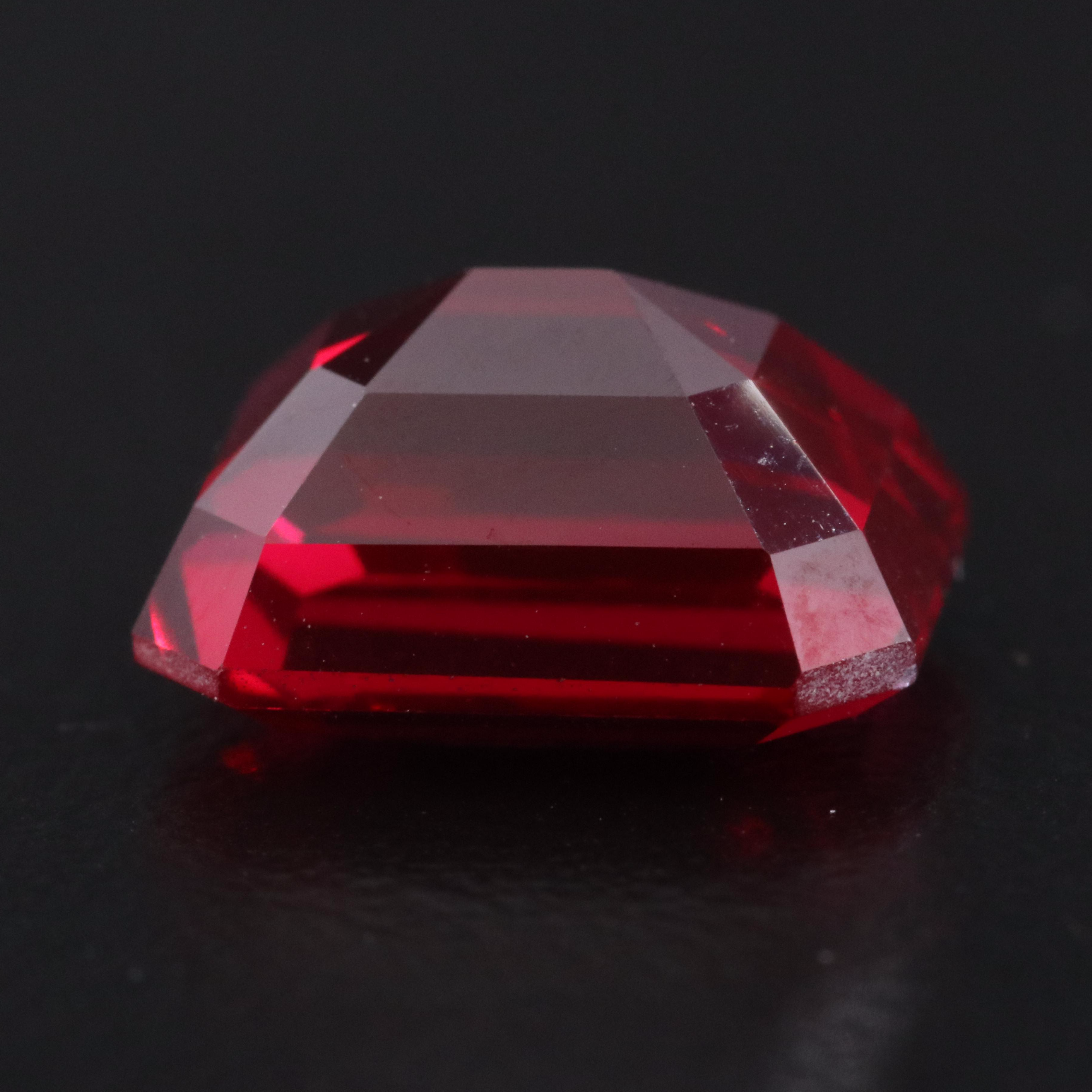 Loose 6.71 CT Lab Grown Ruby