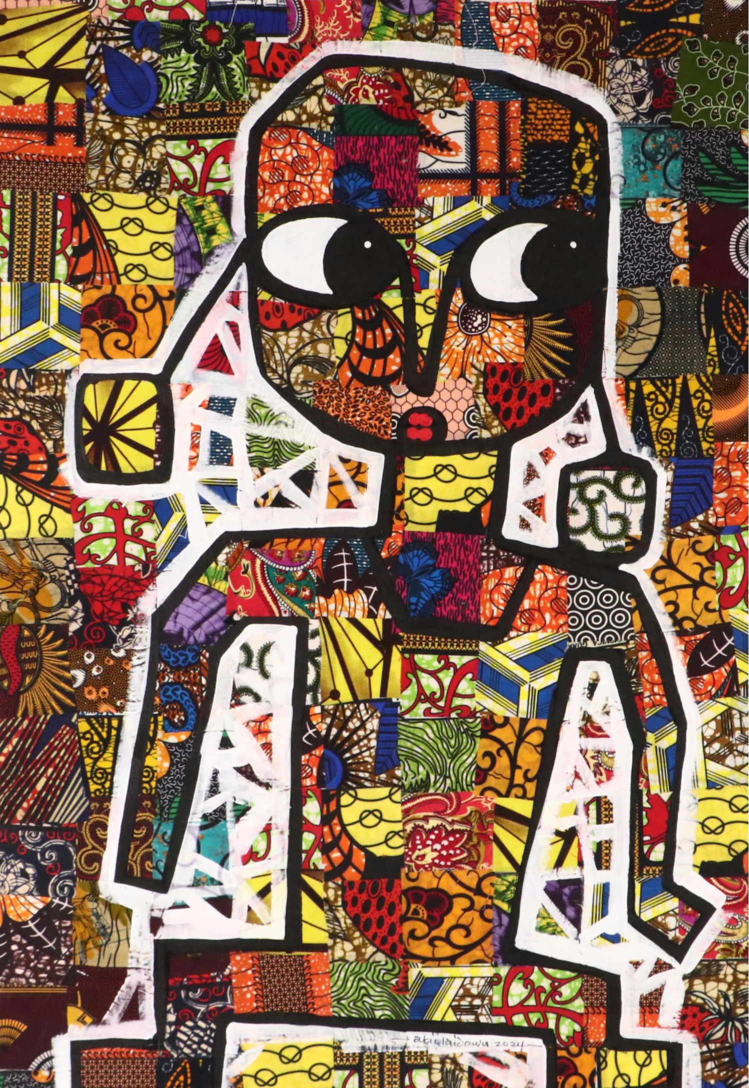 Abiola Idowu Modern Mixed Media Painting "I Am the Best of My Kind," 2024