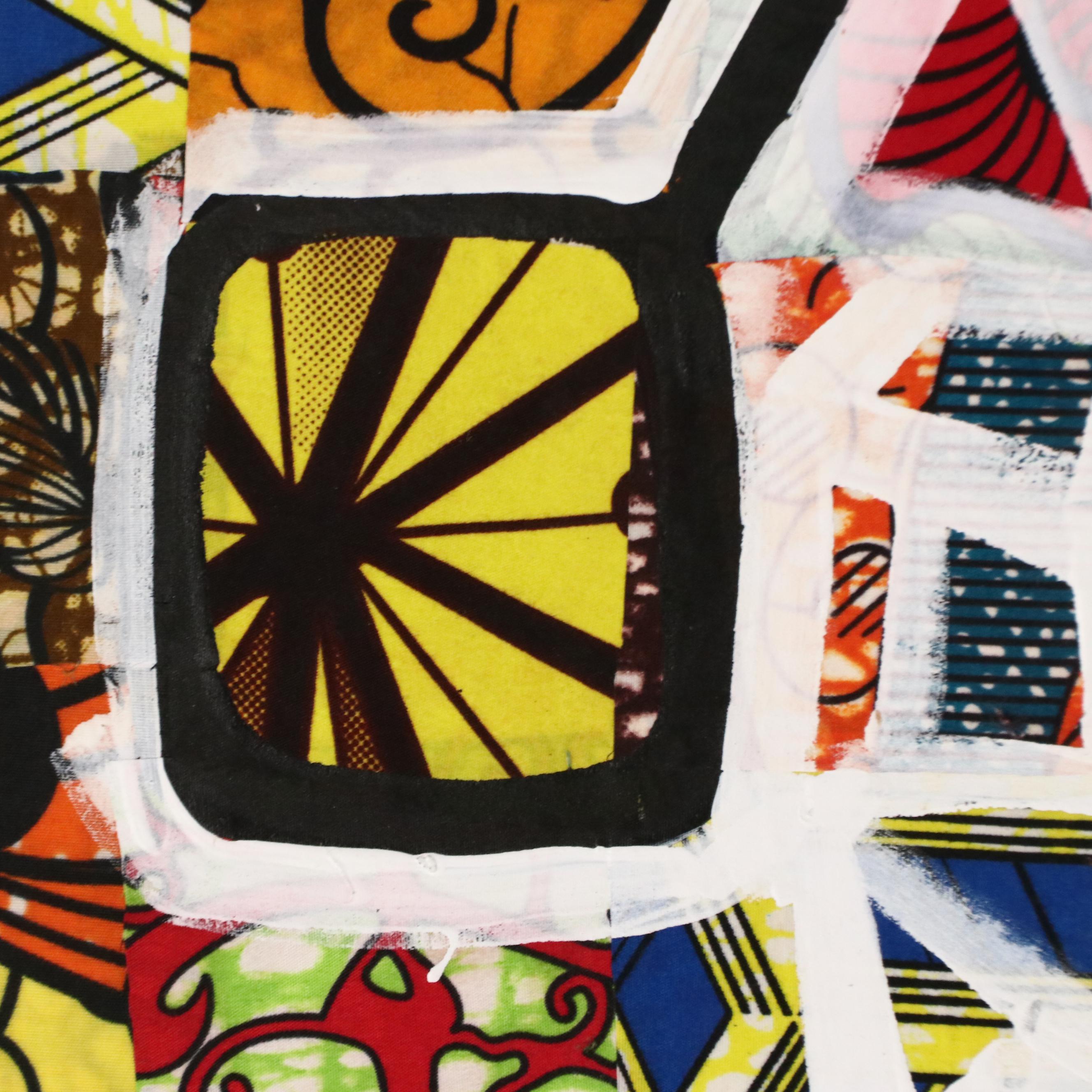 Abiola Idowu Modern Mixed Media Painting "I Am the Best of My Kind," 2024