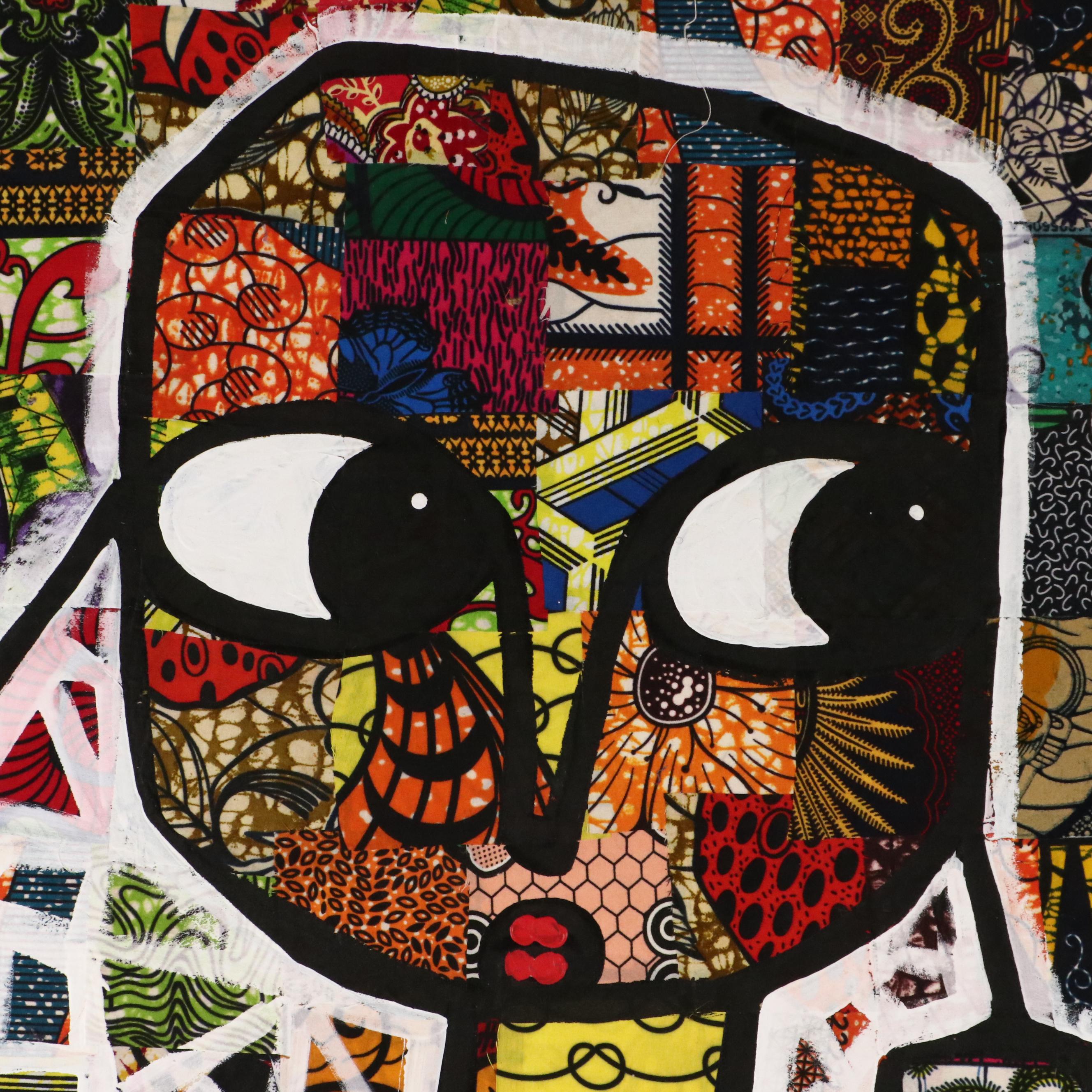 Abiola Idowu Modern Mixed Media Painting "I Am the Best of My Kind," 2024