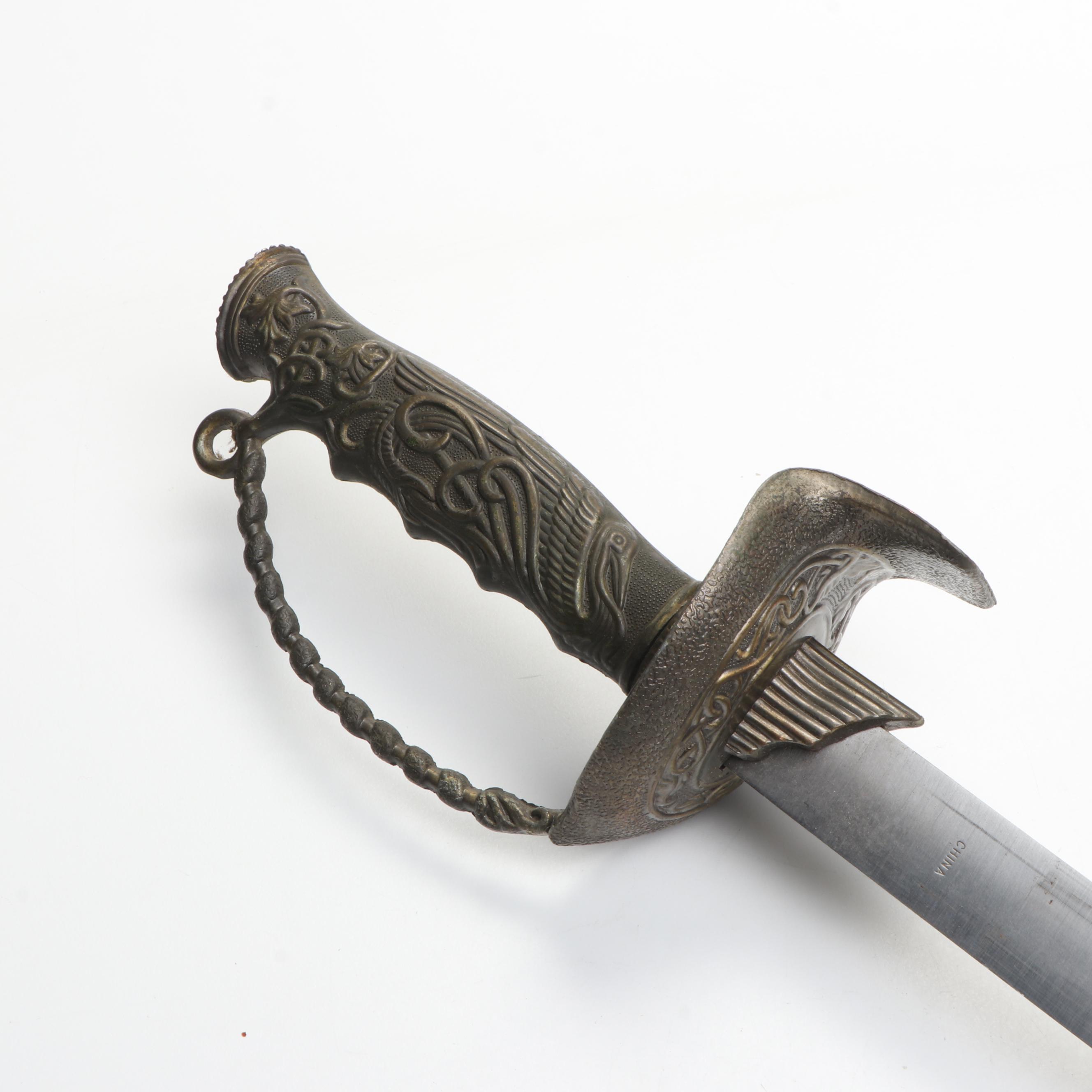 Medieval, Dragon Hilt and Other Chinese Fantasy Swords with Scabbards