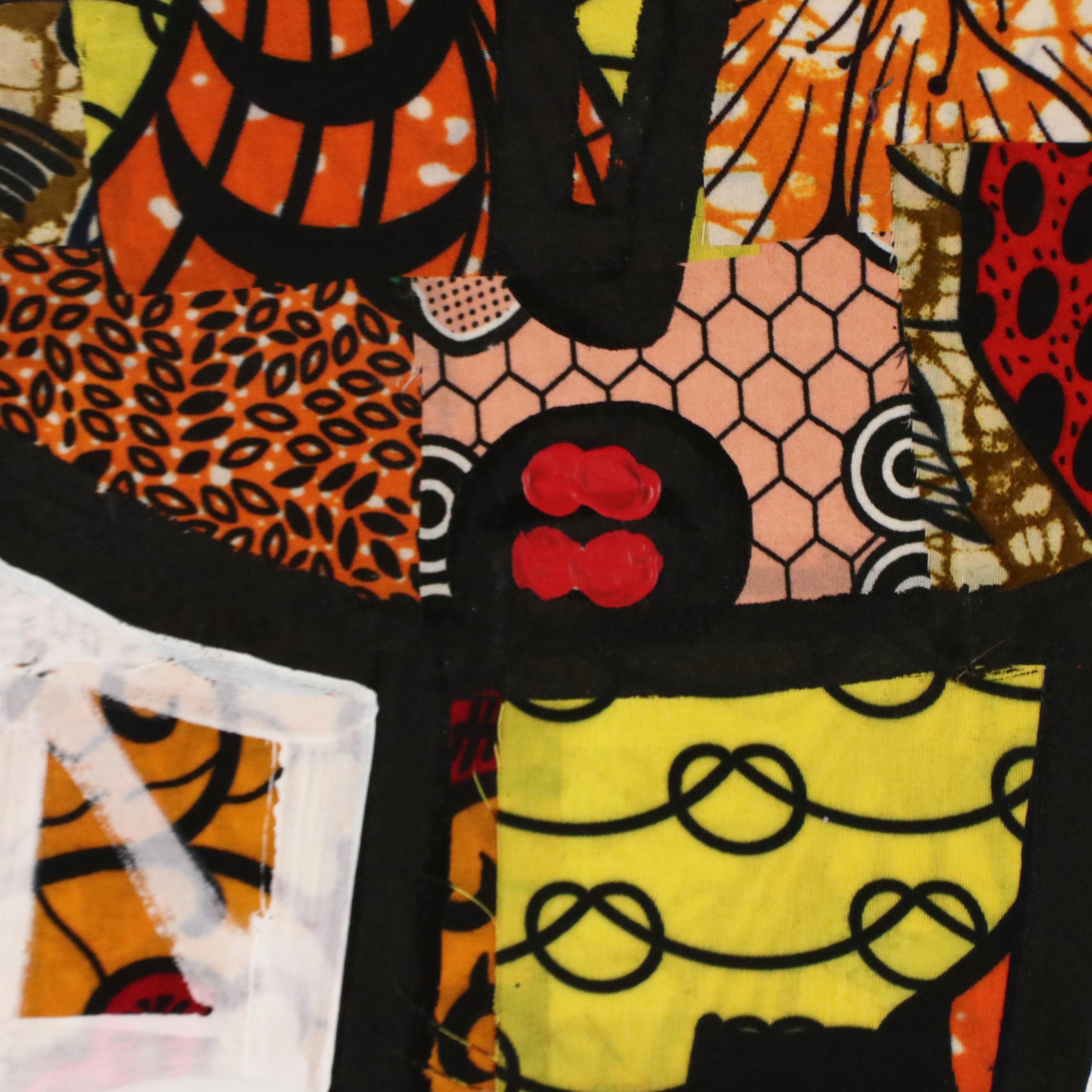 Abiola Idowu Modern Mixed Media Painting "I Am the Best of My Kind," 2024