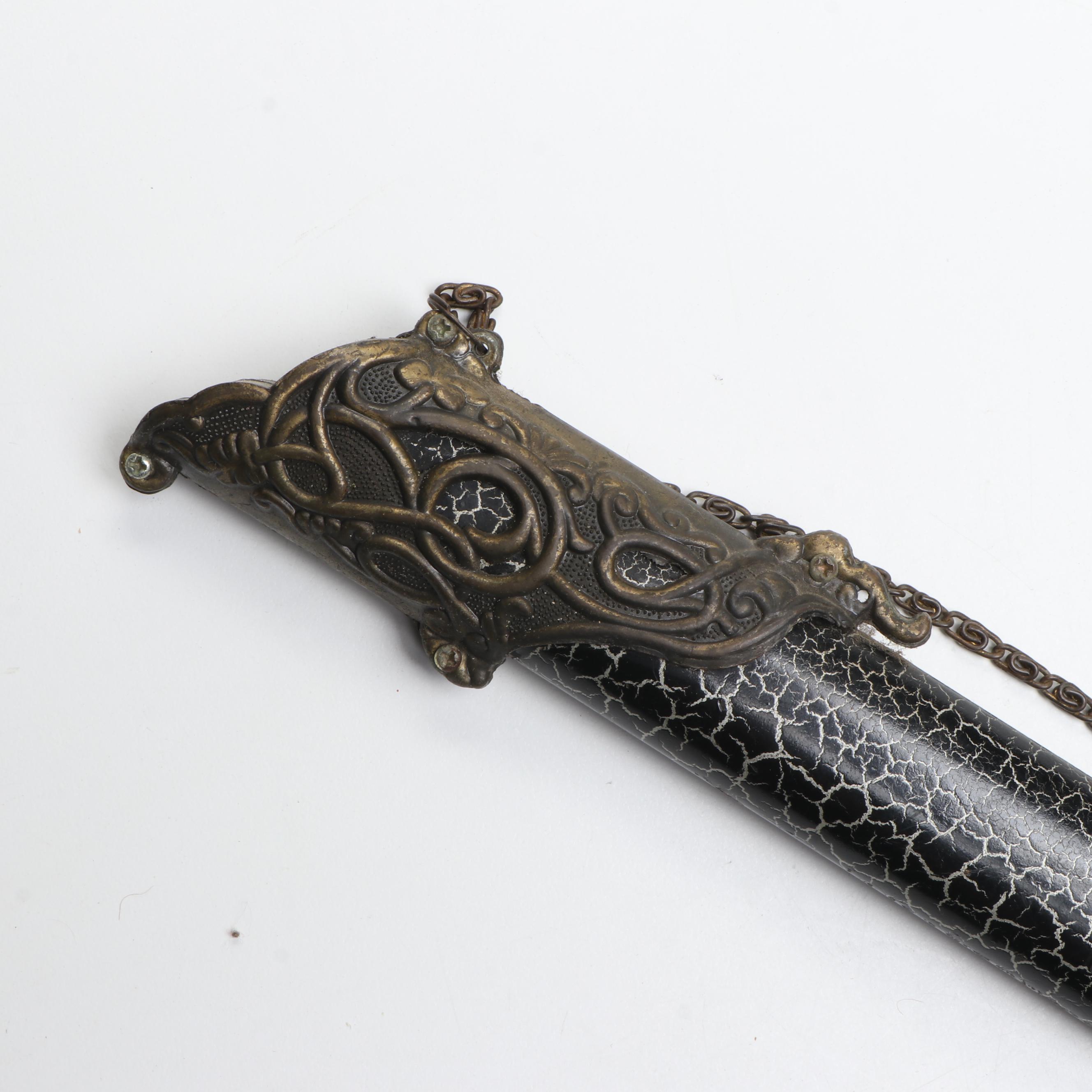 Medieval, Dragon Hilt and Other Chinese Fantasy Swords with Scabbards