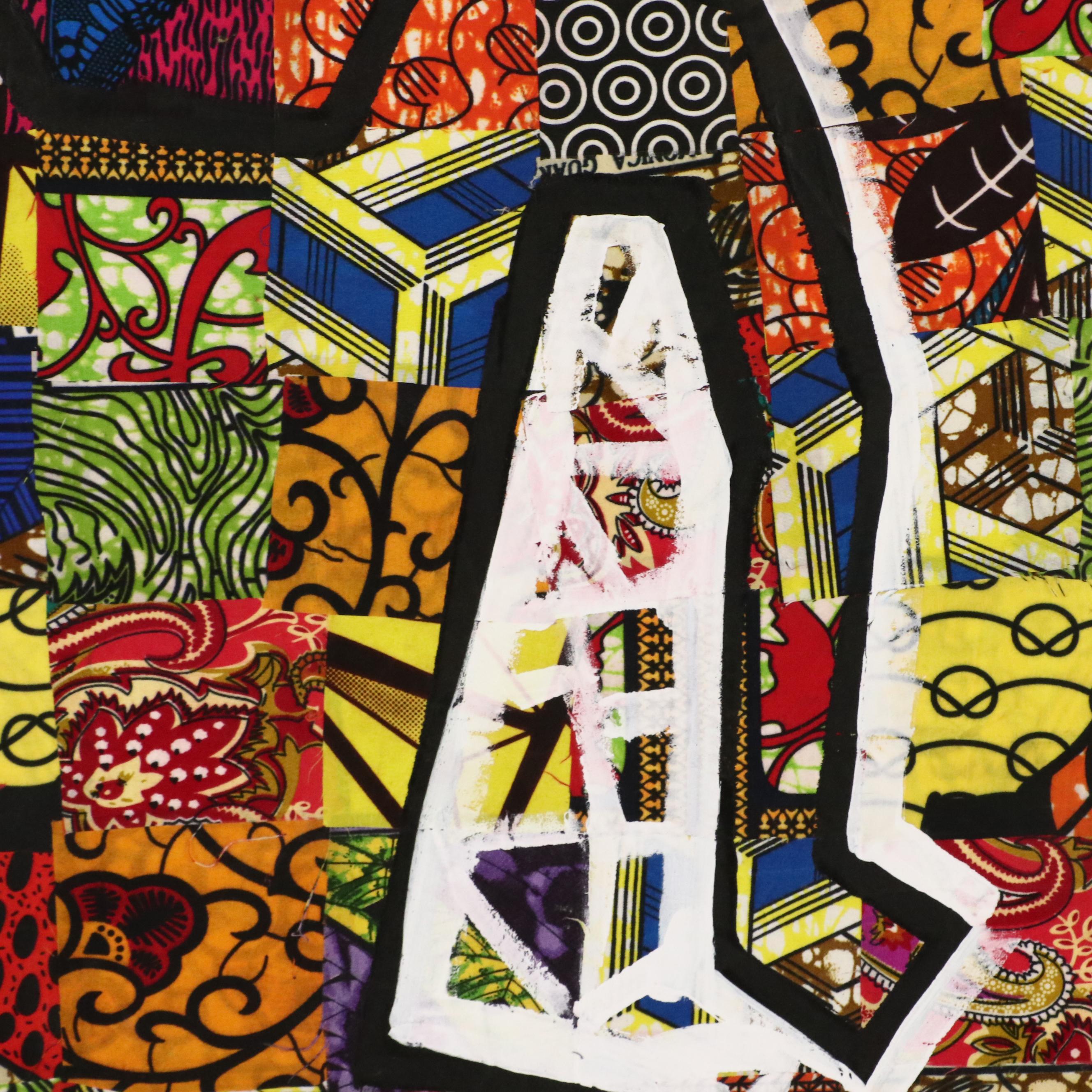 Abiola Idowu Modern Mixed Media Painting "I Am the Best of My Kind," 2024