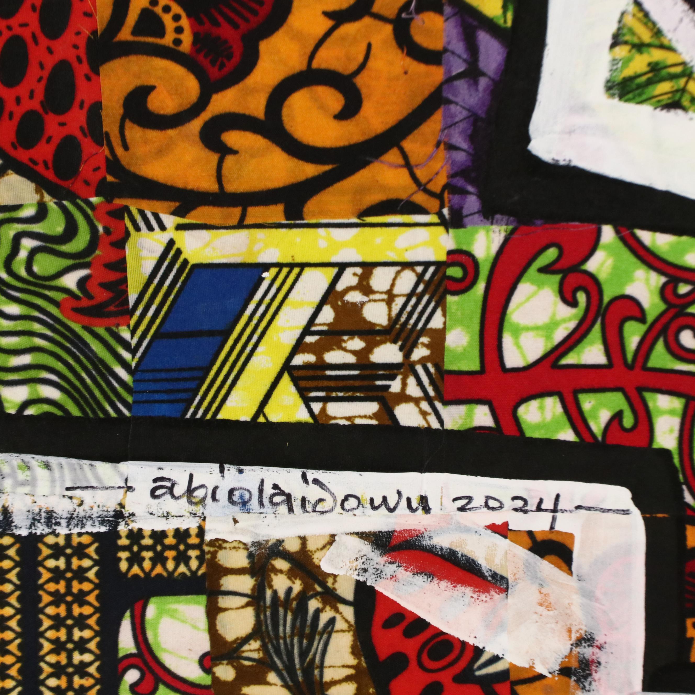 Abiola Idowu Modern Mixed Media Painting "I Am the Best of My Kind," 2024