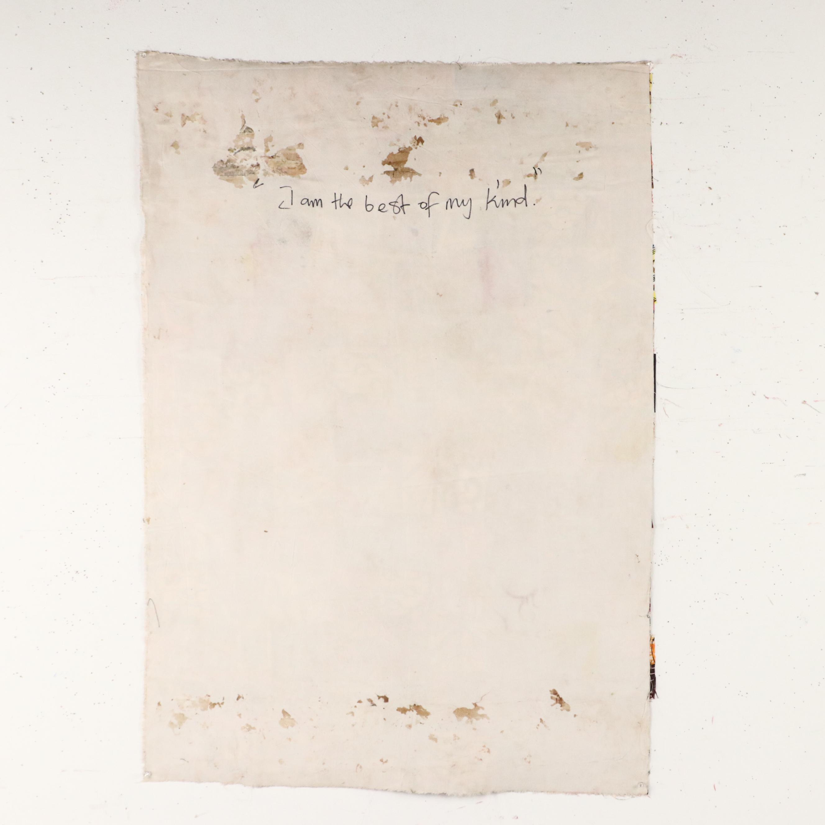 Abiola Idowu Modern Mixed Media Painting "I Am the Best of My Kind," 2024