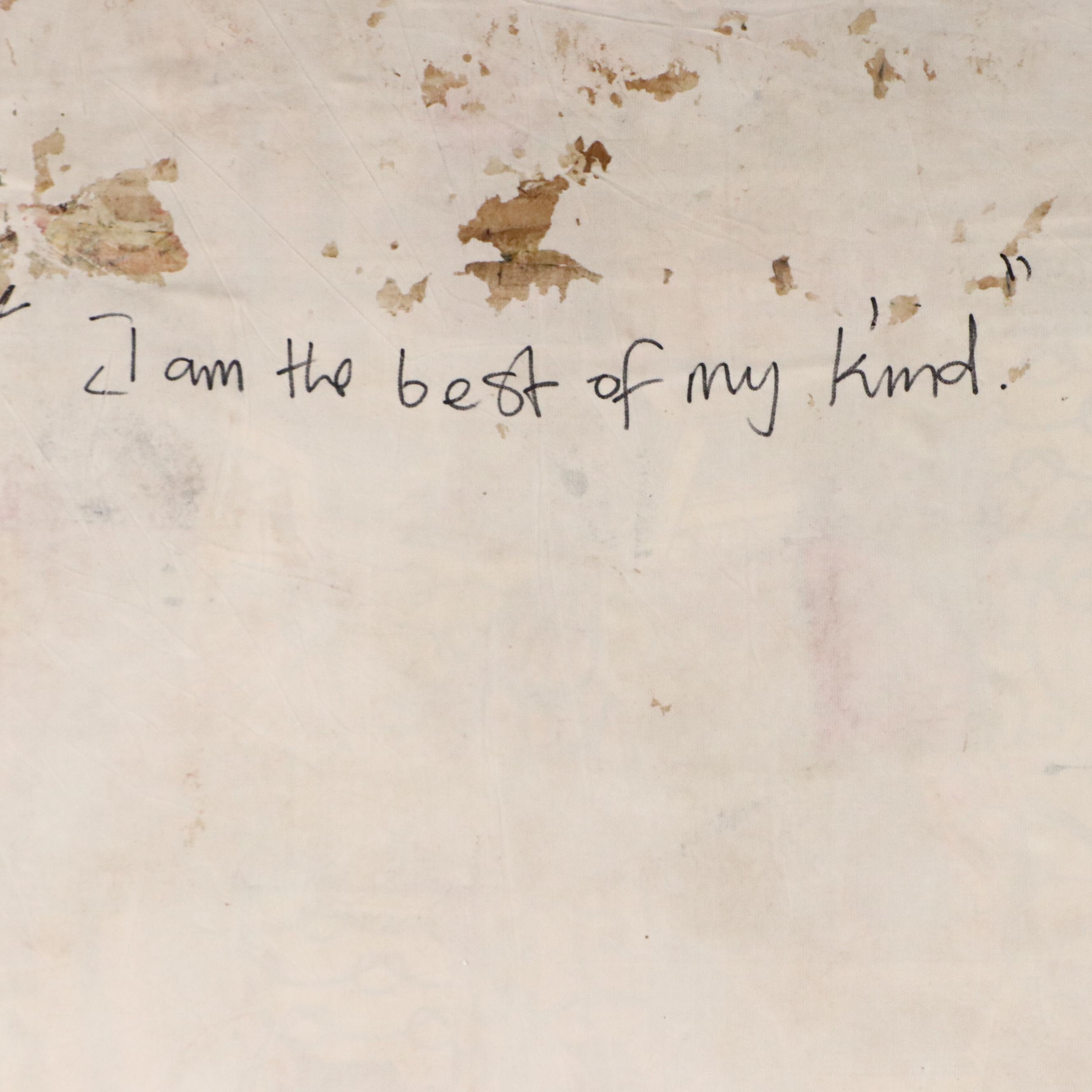 Abiola Idowu Modern Mixed Media Painting "I Am the Best of My Kind," 2024