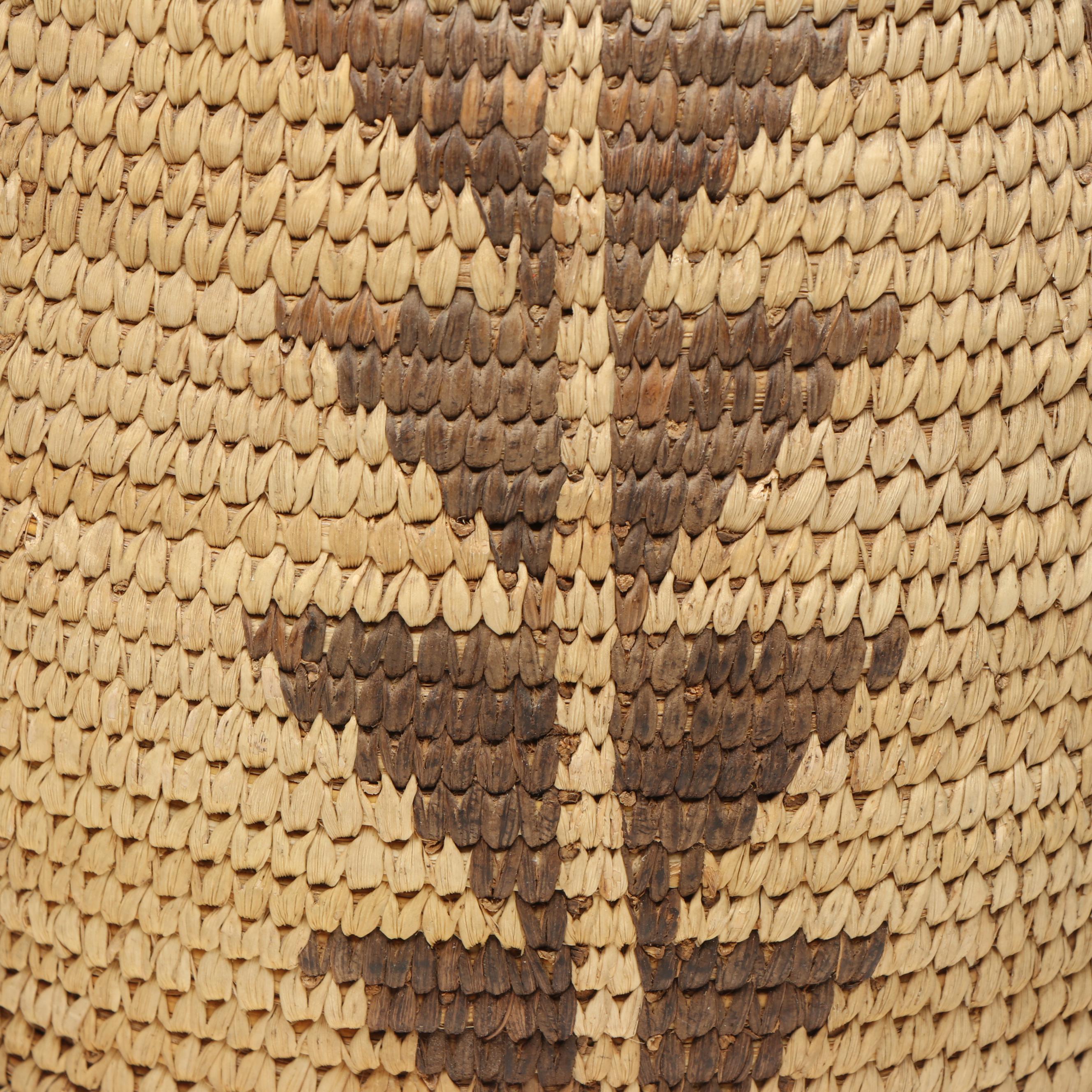 Indigenous American Southwest, Tohono O'odham Coiled Lidded Basket