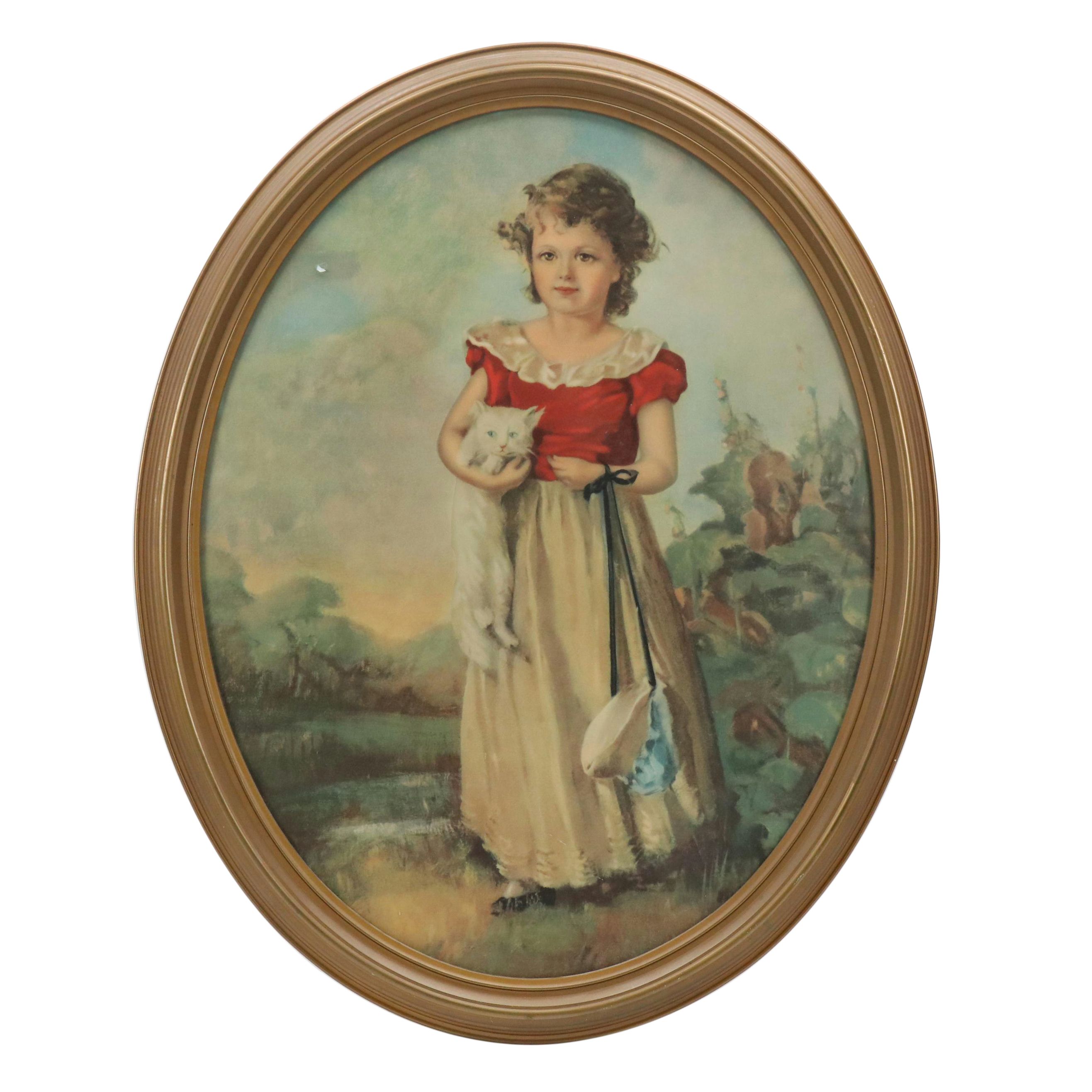 Offset Lithograph After Jane Freeman's "Chums"