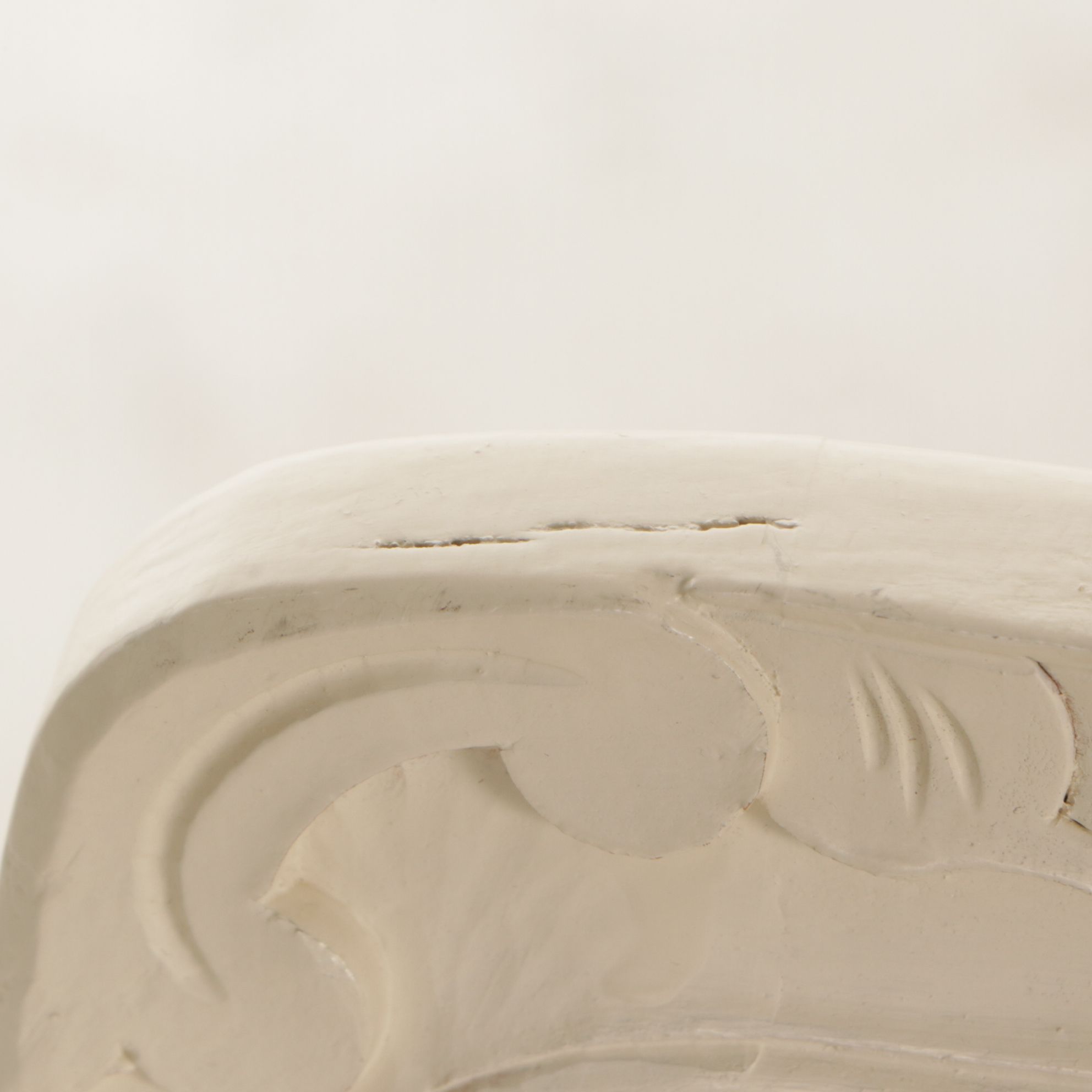 Pair of Spanish Painted Louis XV Style Cane-Back Fauteuils