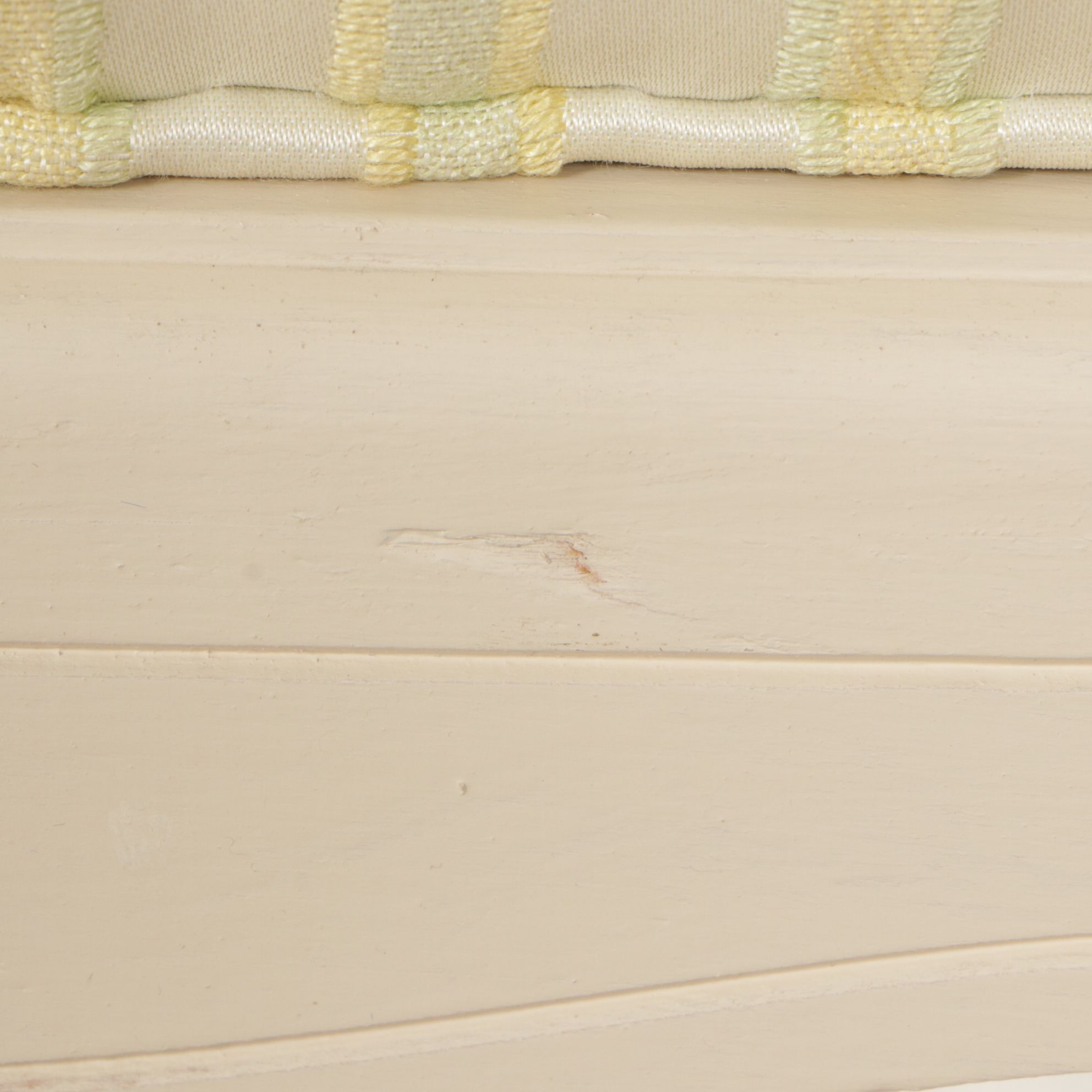 Pair of Spanish Painted Louis XV Style Cane-Back Fauteuils