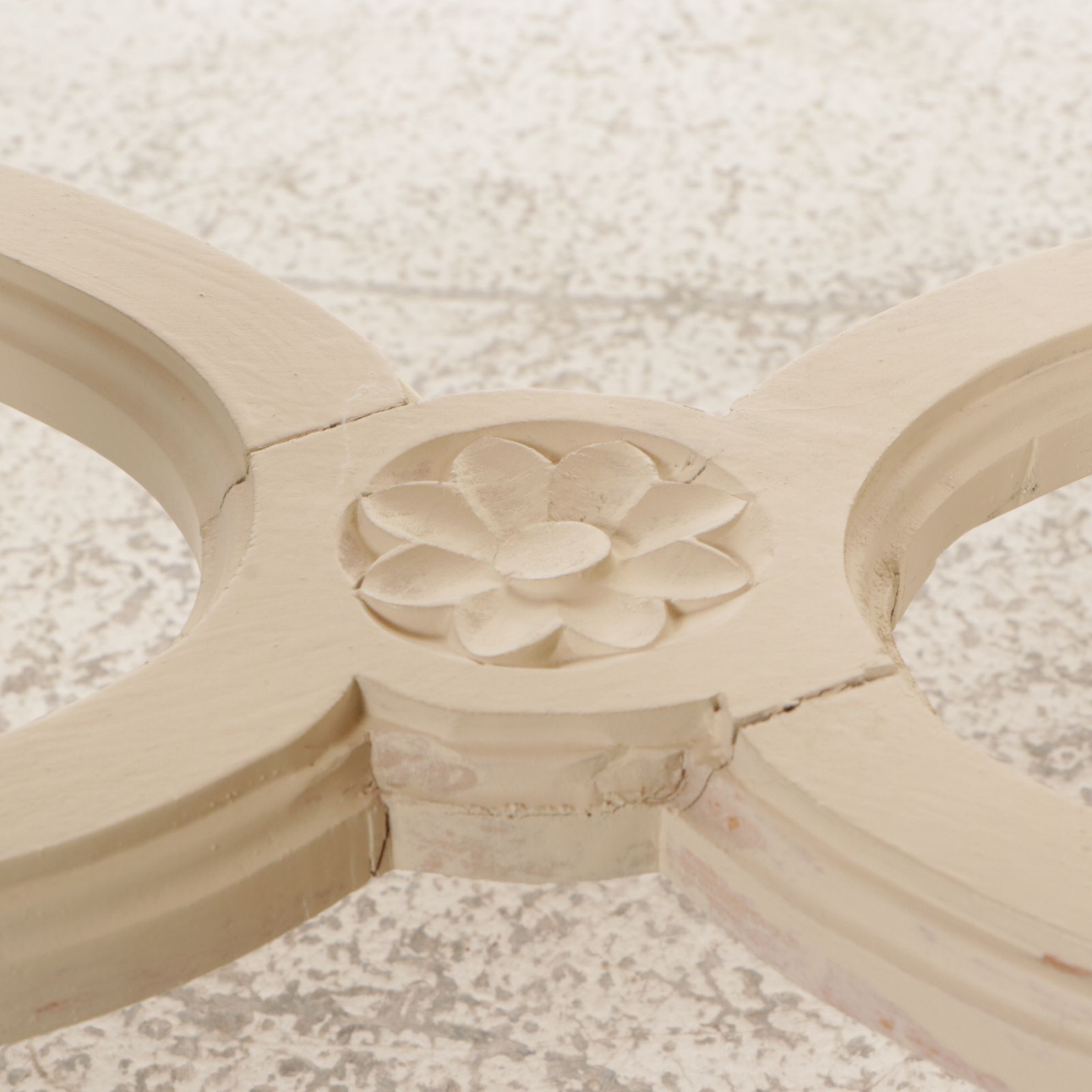 Pair of Spanish Painted Louis XV Style Cane-Back Fauteuils