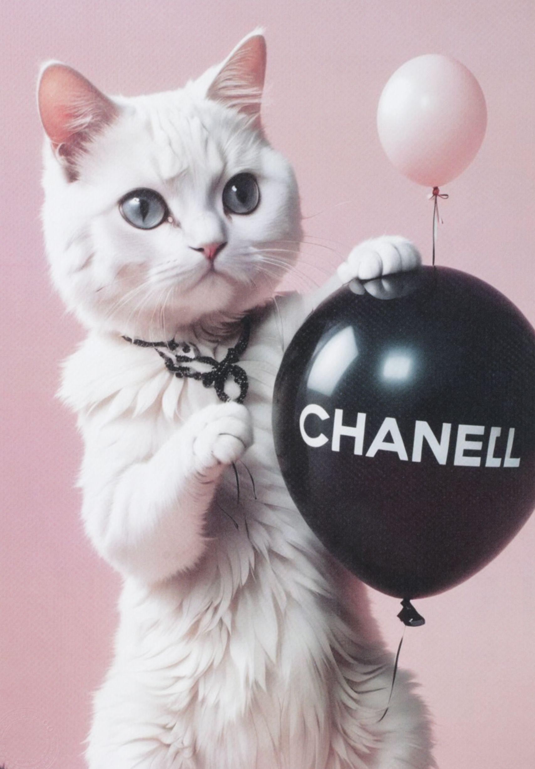 Death NYC Graphic Digital Print Featuring Chanel x White Kitten, 2024