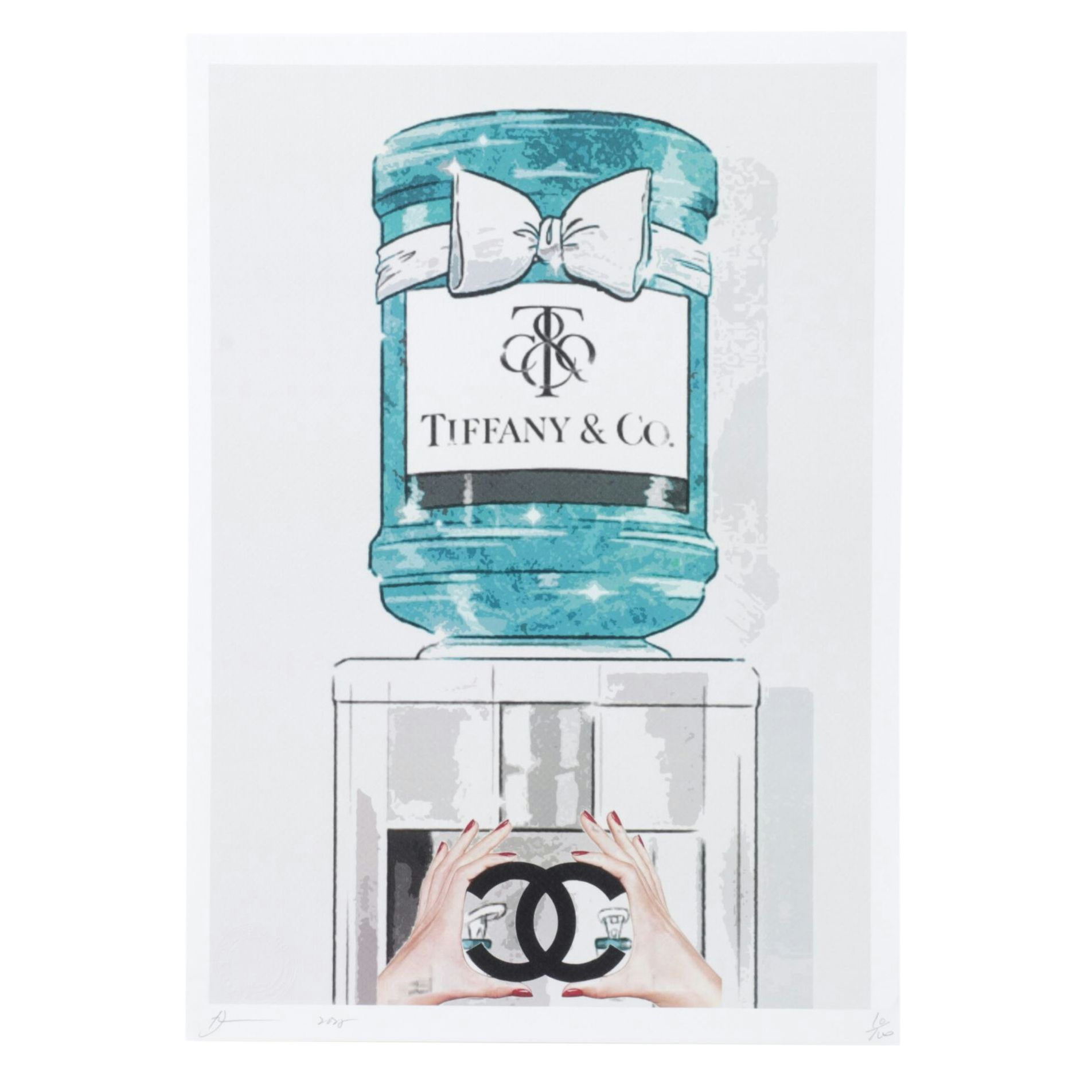 Death NYC Graphic Digital Print Homage Chanel x Tiffany & Co., 2025