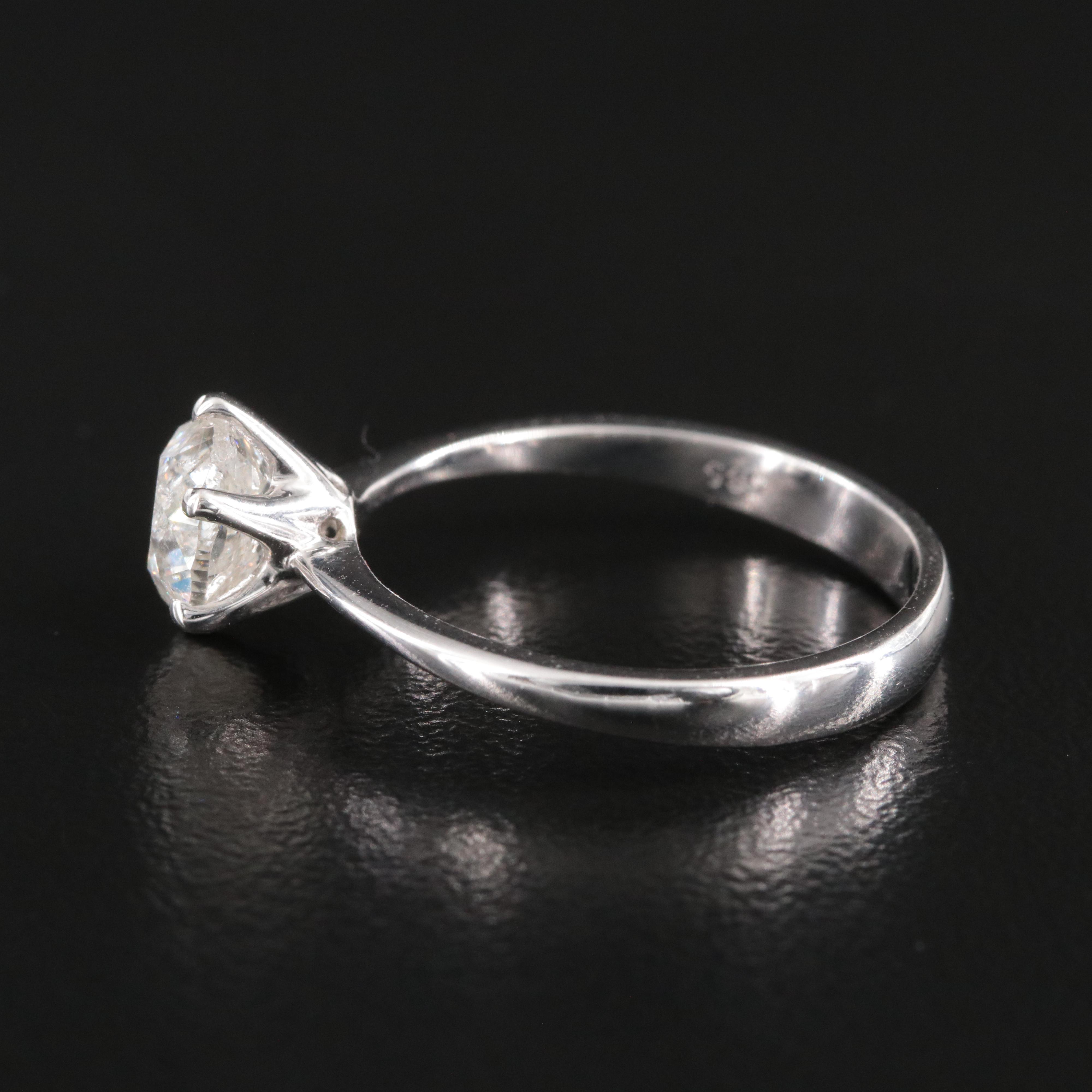 14K 1.50 CT Diamond Solitaire Ring with IGI Report