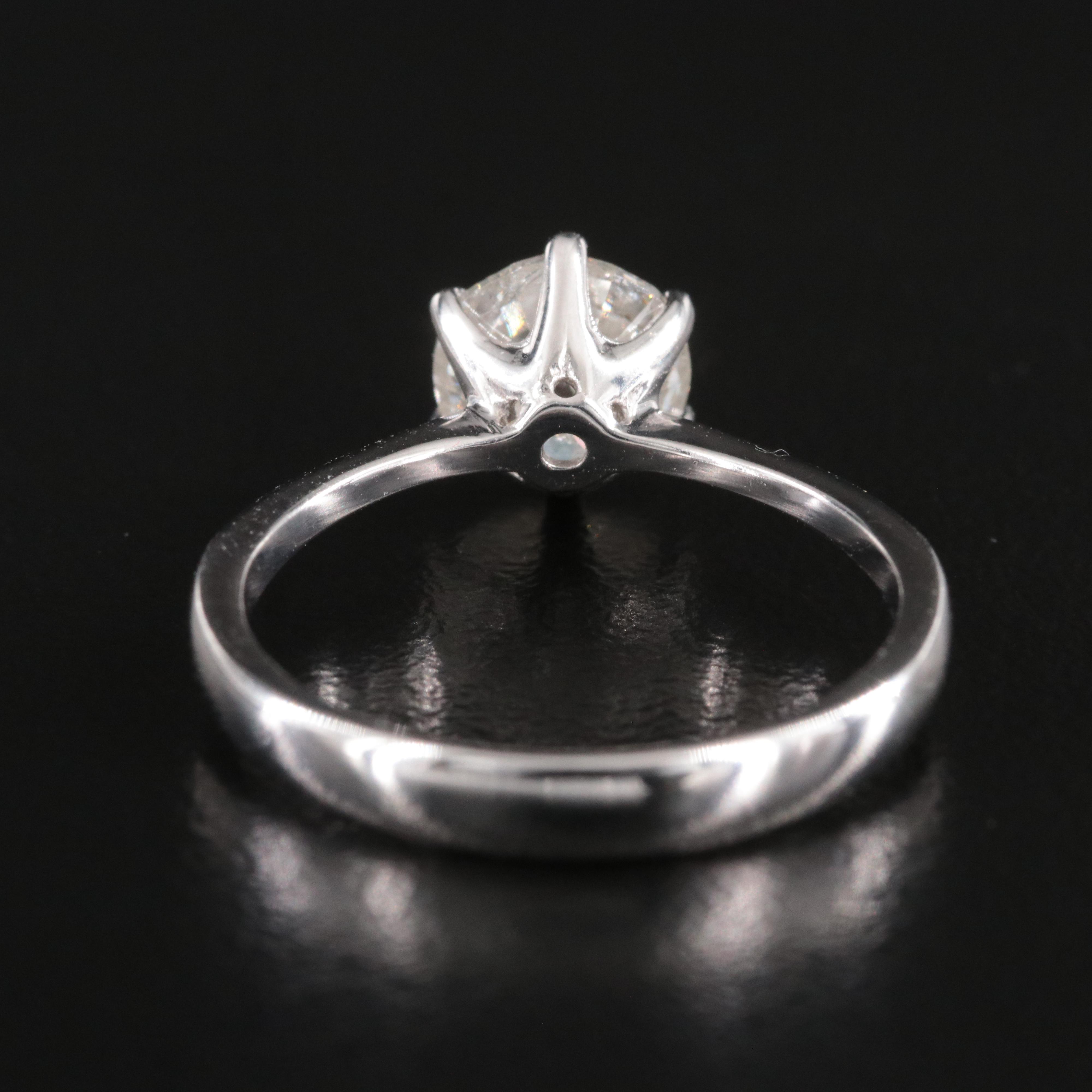 14K 1.50 CT Diamond Solitaire Ring with IGI Report