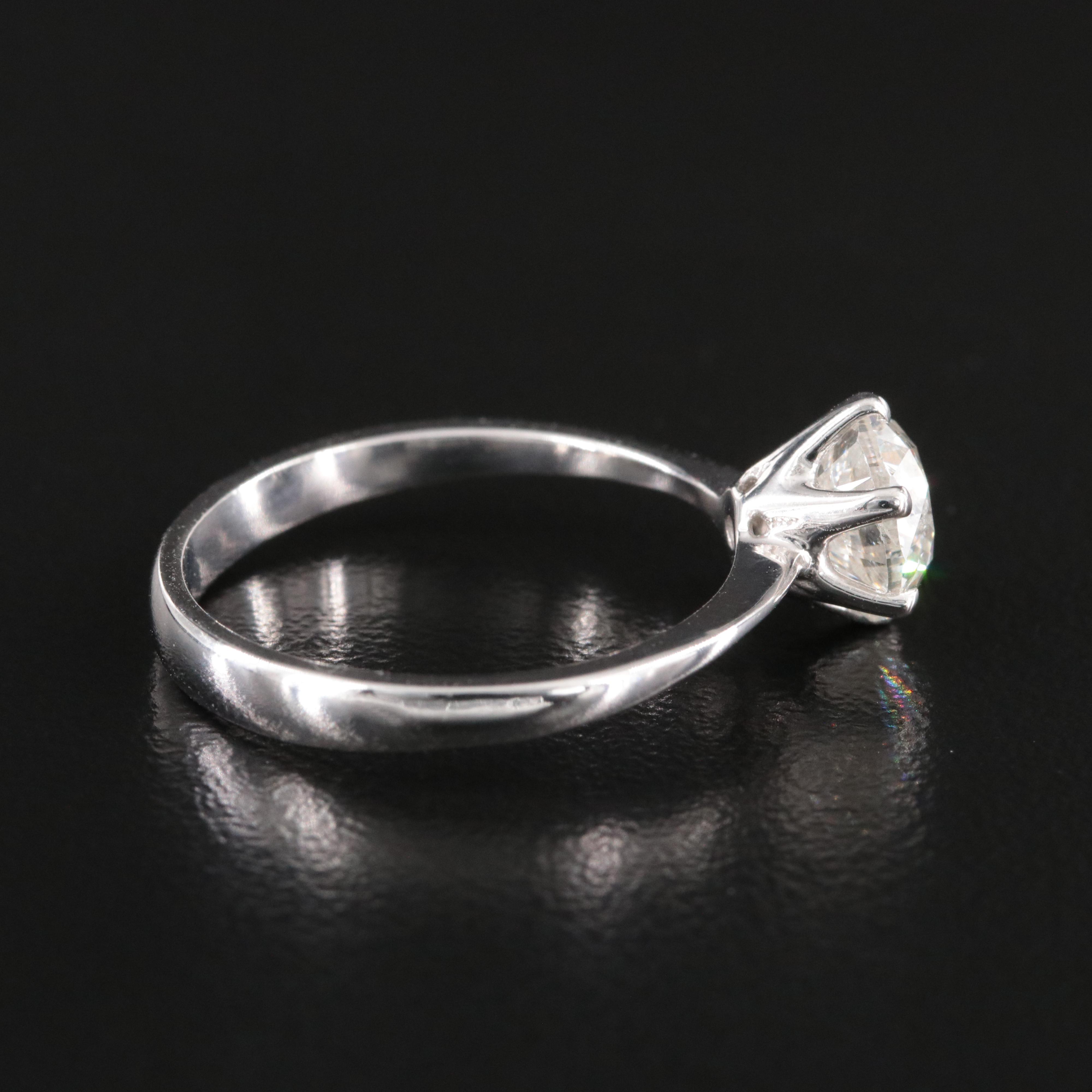 14K 1.50 CT Diamond Solitaire Ring with IGI Report