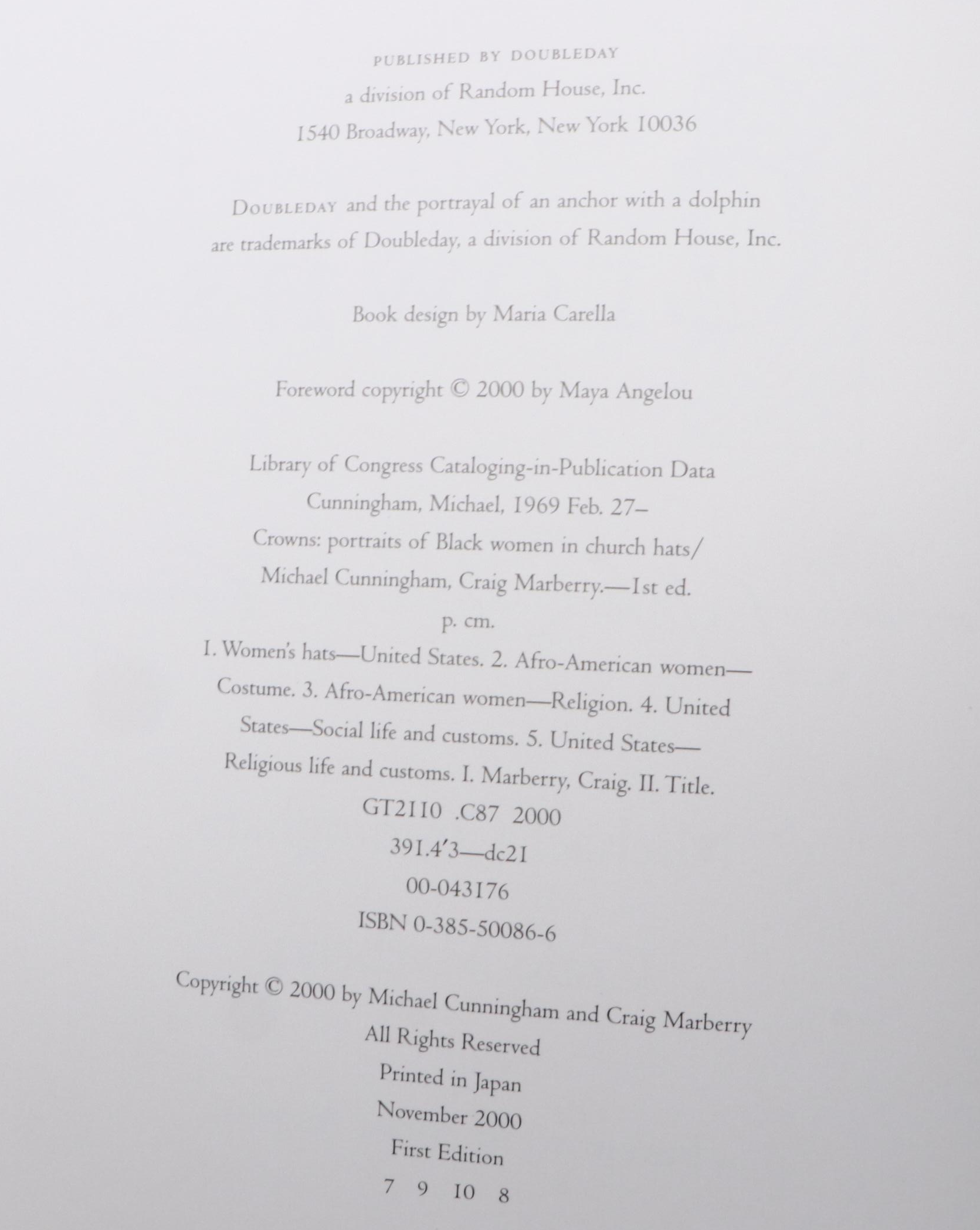 "Crowns: Portraits of Black Women in Church Hats" by Cunningham and Marberry