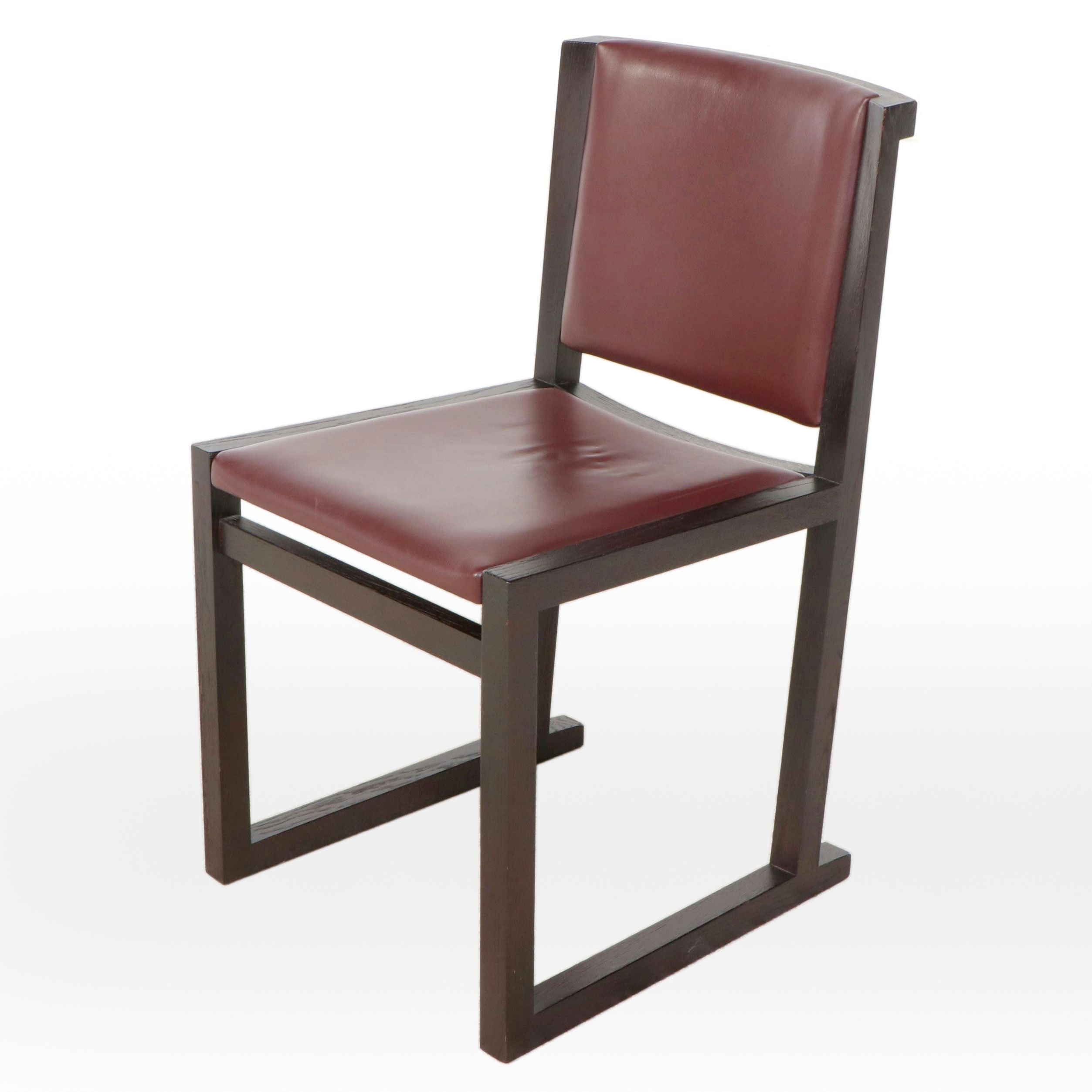 B & B Italia Ebonized Wood Side Chair