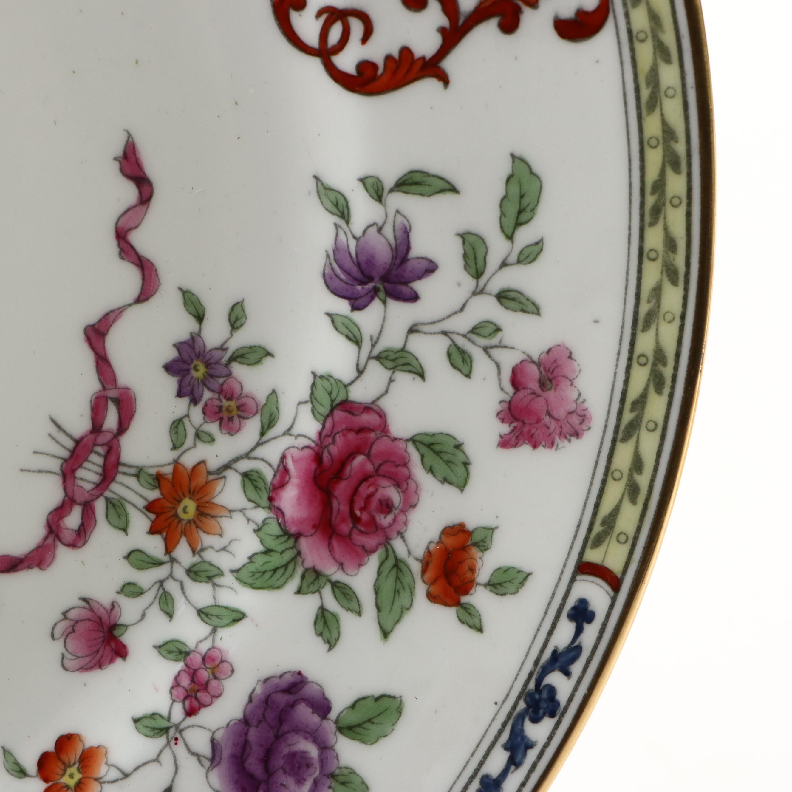 Cauldon English Ceramic Dinner Plates, Early to Mid-20th Century
