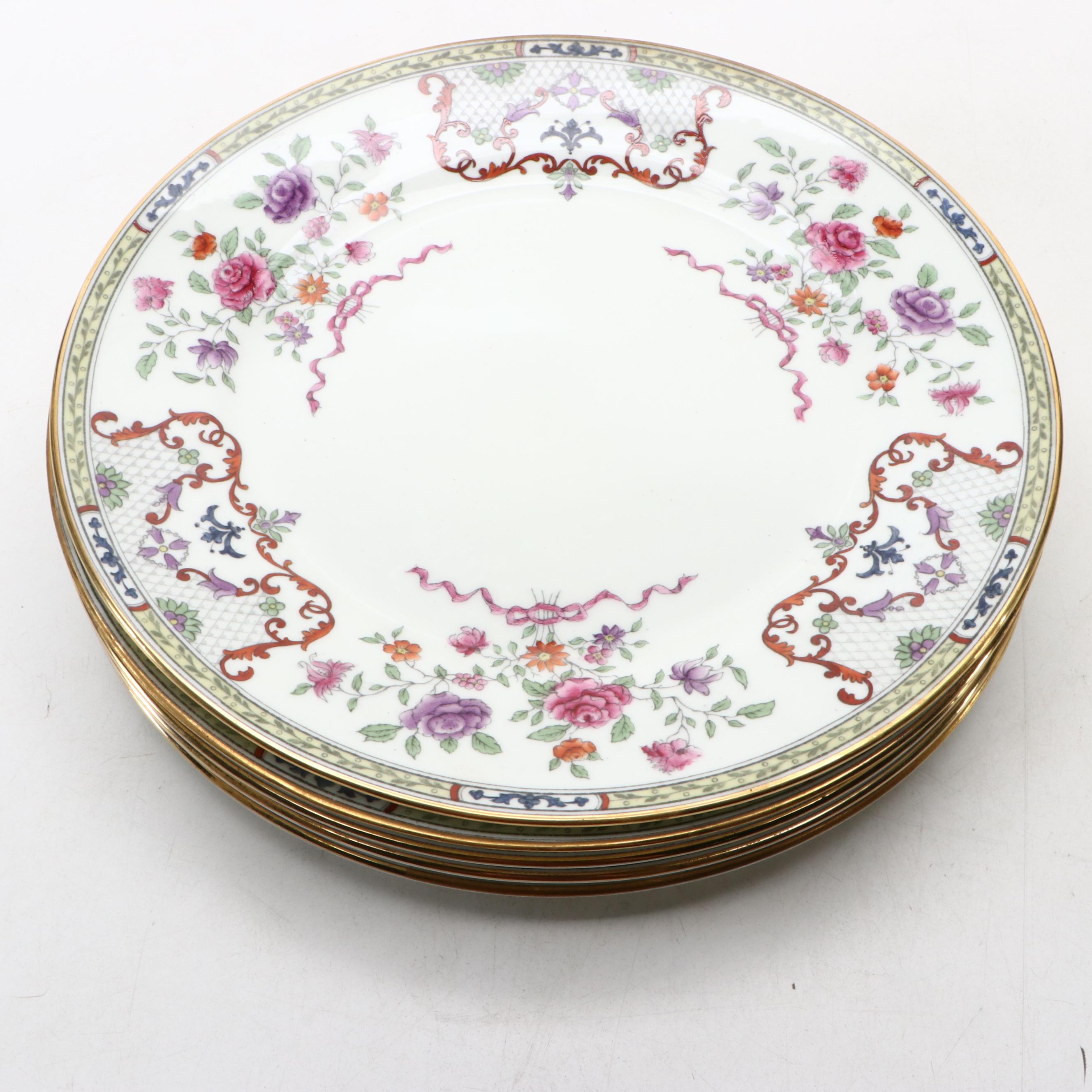 Cauldon English Ceramic Dinner Plates, Early to Mid-20th Century