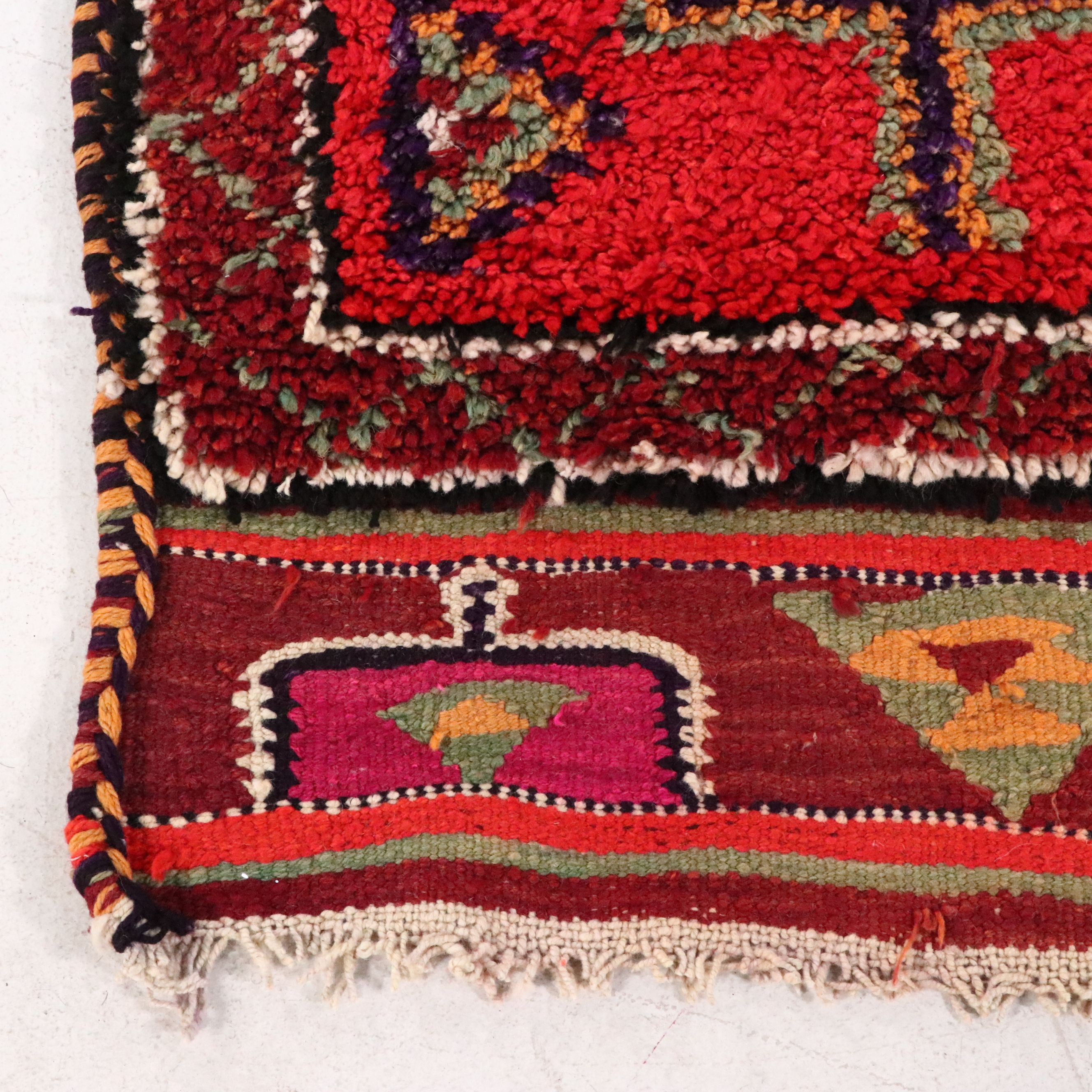 3' x 10'5 Hand-Knotted Moroccan Berber Carpet Runner