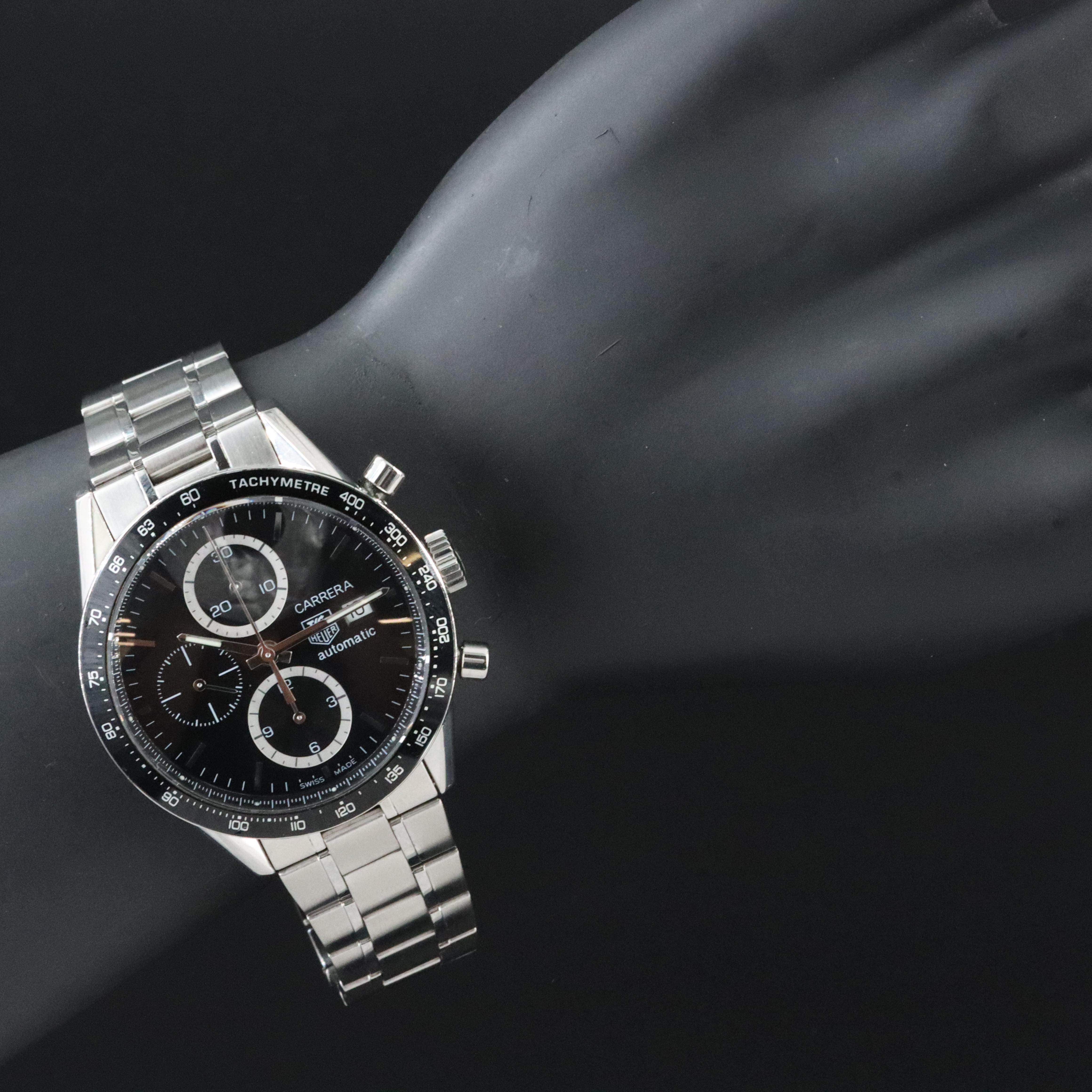 Tag Heuer Carrera Chrono Cal. 16 Black Steel Automatic