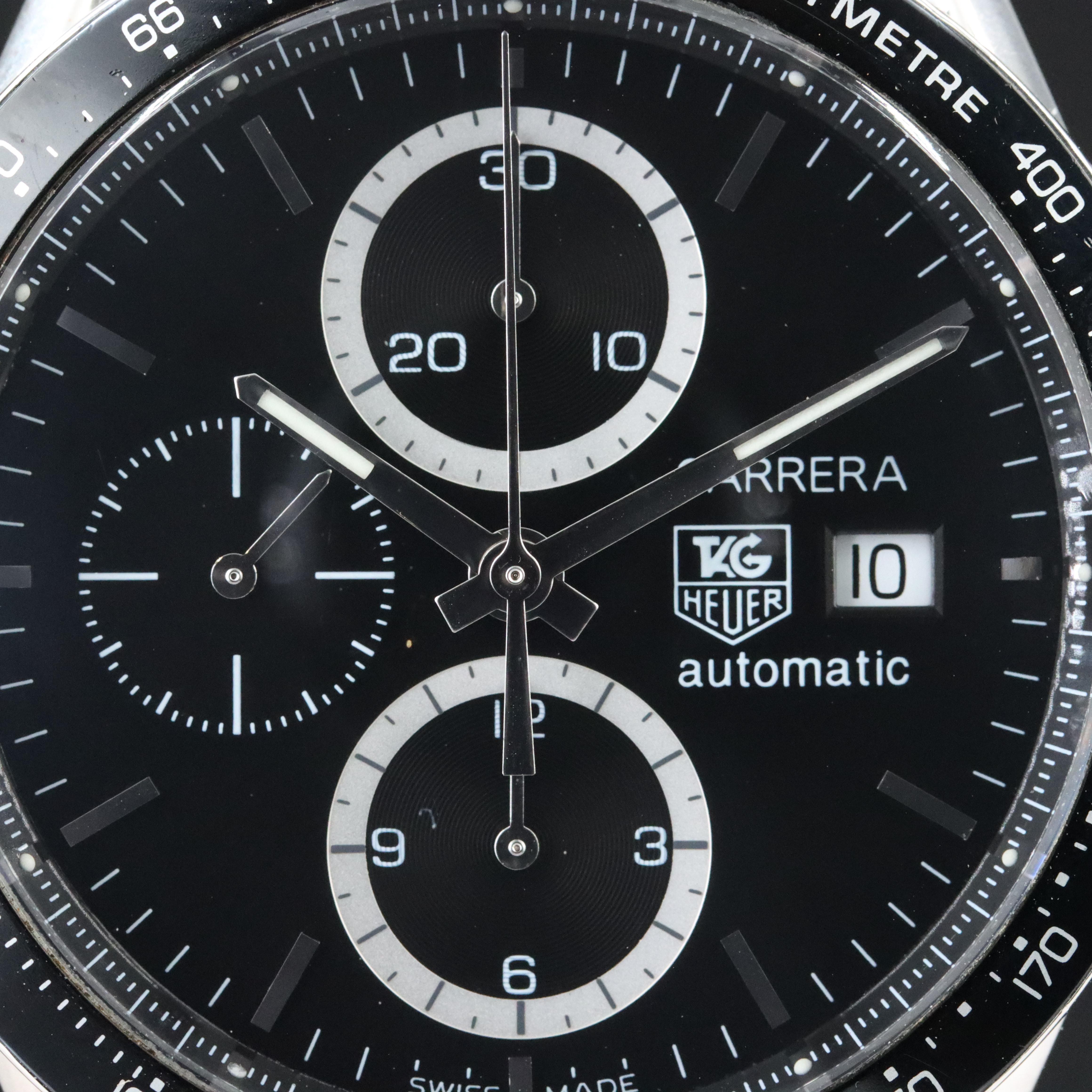 Tag Heuer Carrera Chrono Cal. 16 Black Steel Automatic