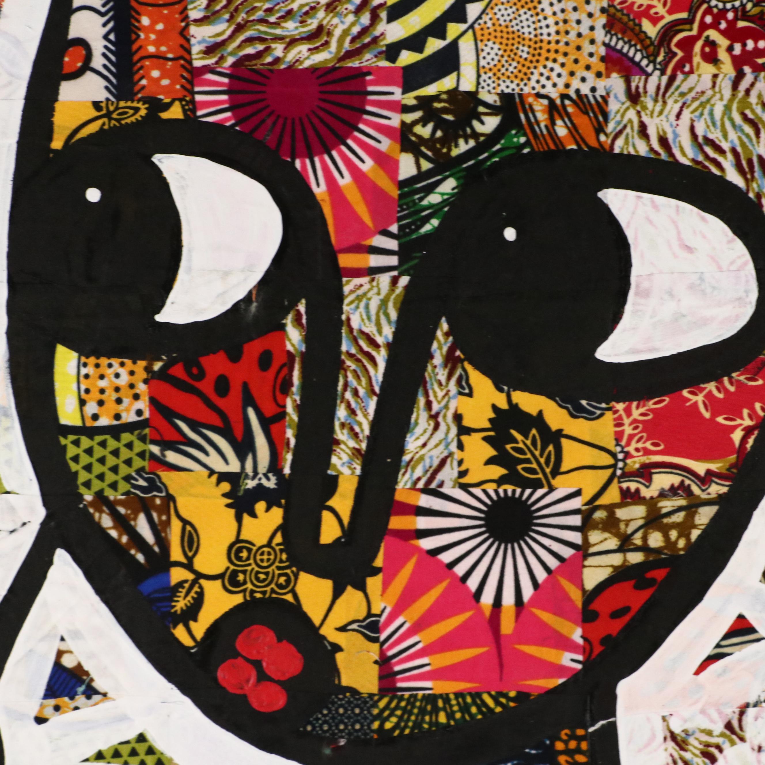 Abiola Idowu Modern Mixed Media Painting "Hope," 2024