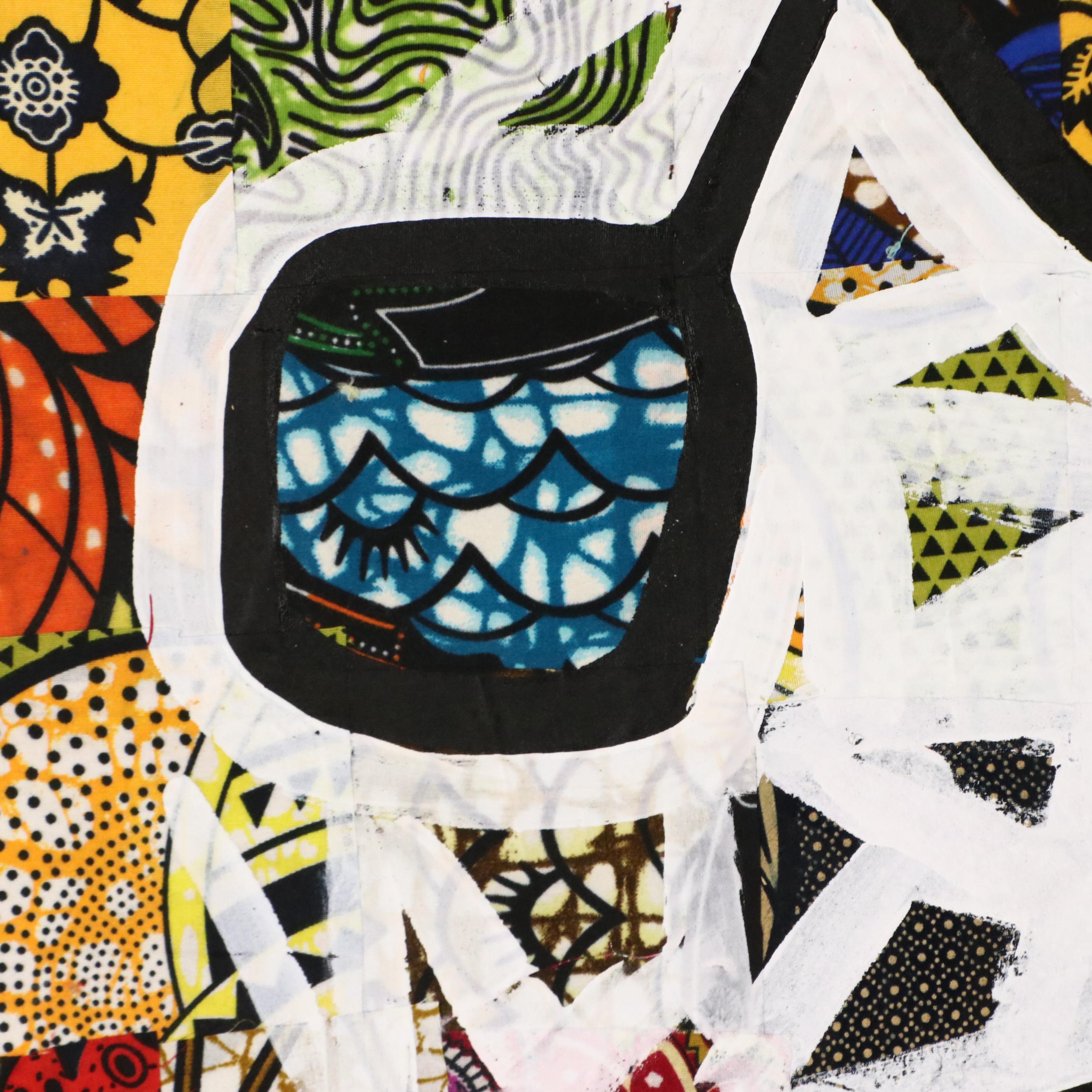 Abiola Idowu Modern Mixed Media Painting "Hope," 2024