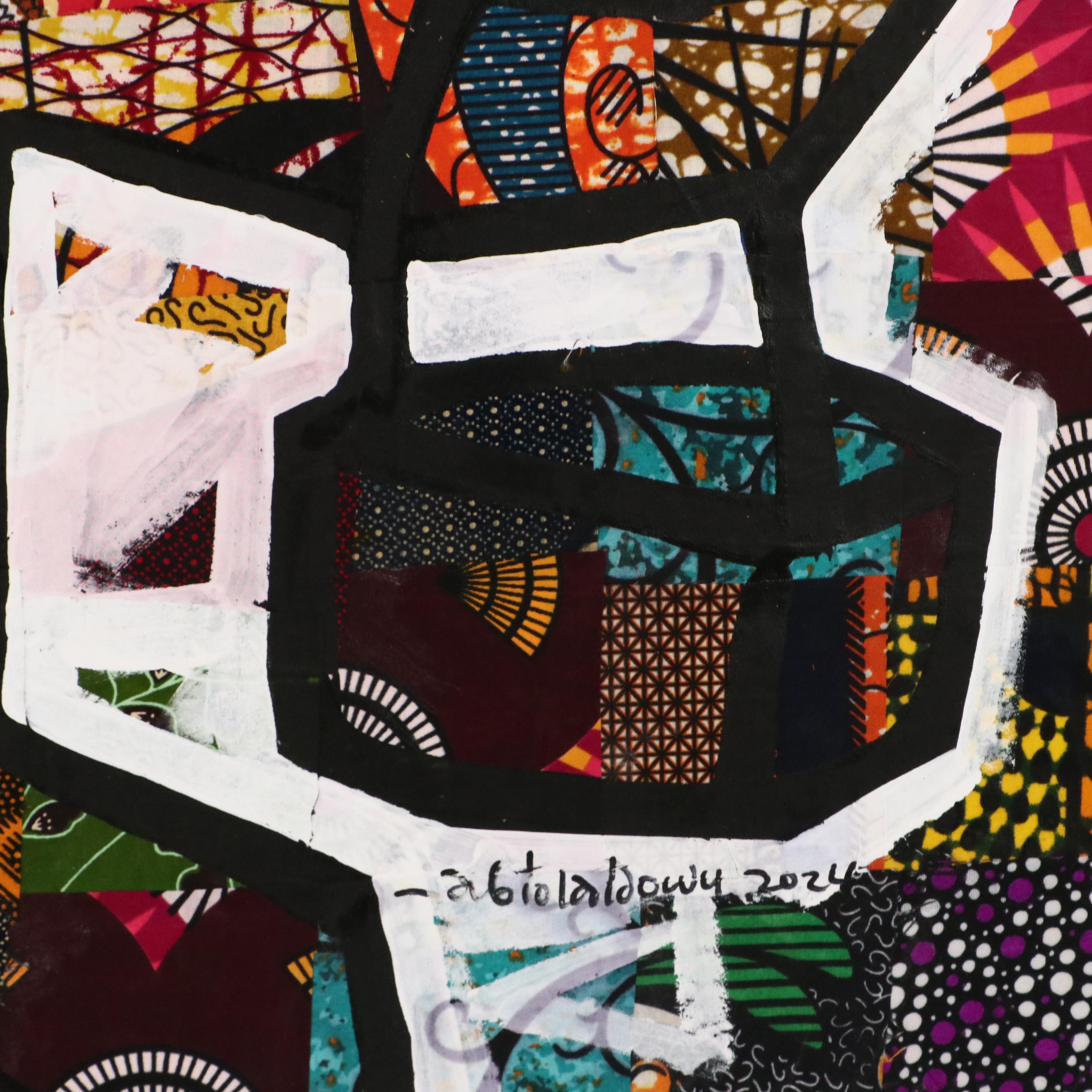 Abiola Idowu Modern Mixed Media Painting "Hope," 2024