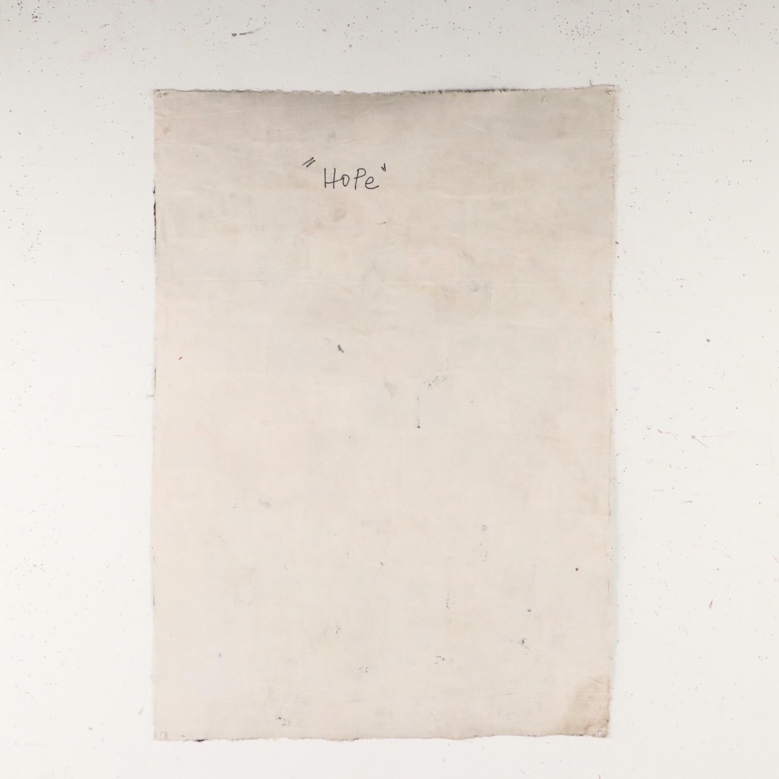 Abiola Idowu Modern Mixed Media Painting "Hope," 2024